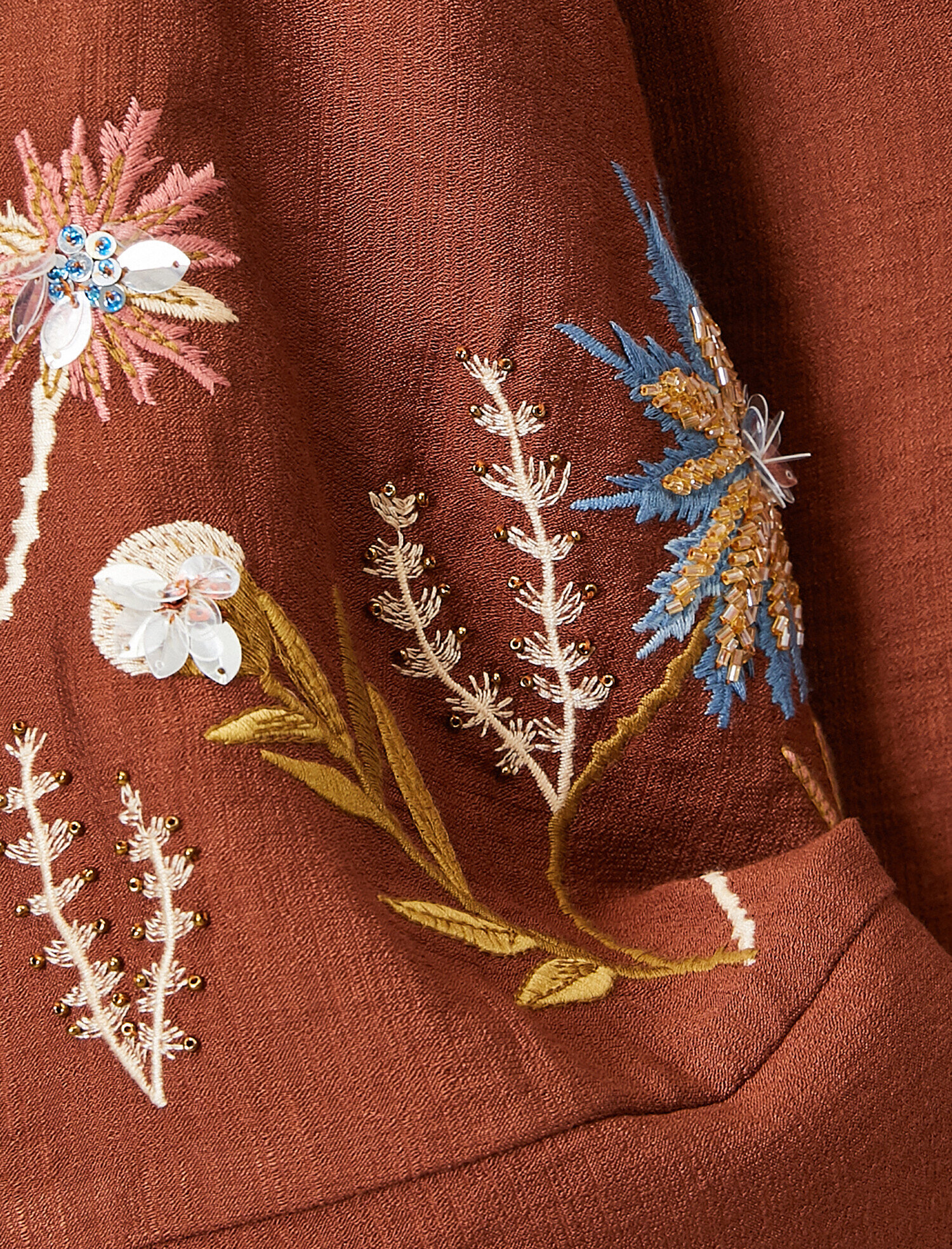   Çiçek İşleme Detaylı Kimono