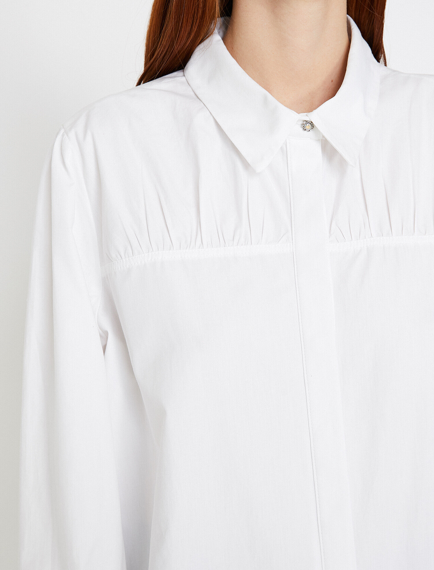   Uzun Kollu Poplin Gömlek