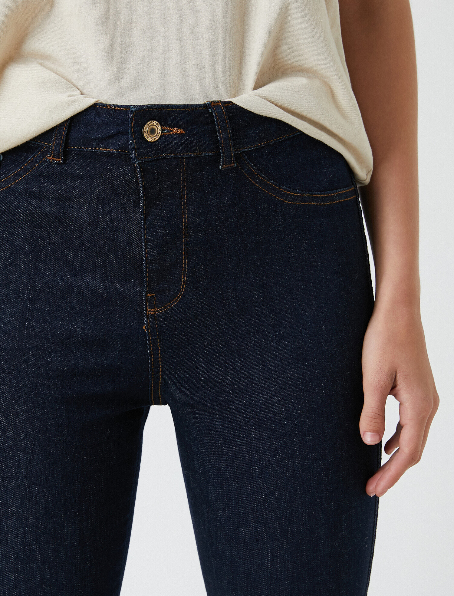   Skinny Fit Jean -Yüksek Bel Dar Kesim Dar Paça Pantolon