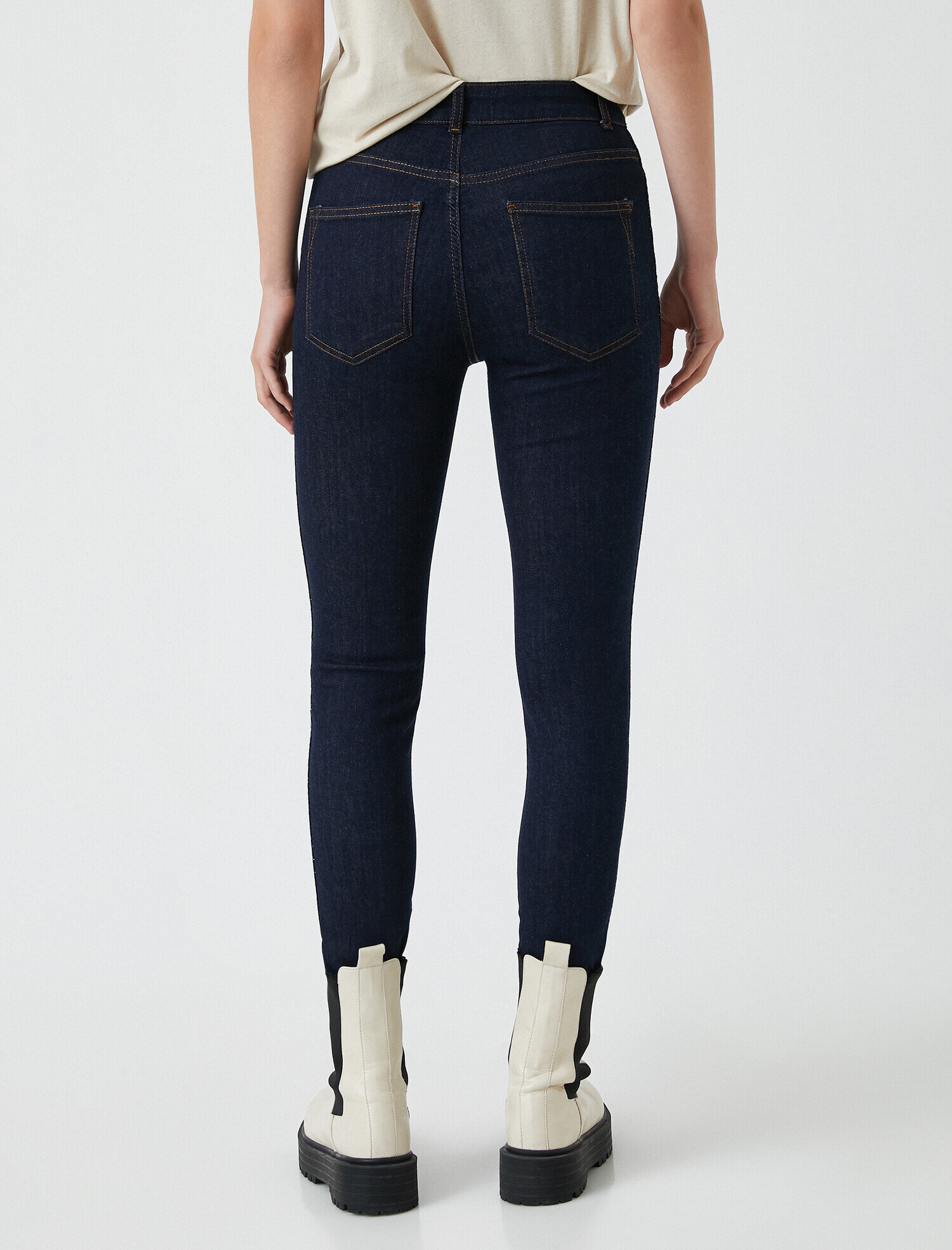   Skinny Fit Jean -Yüksek Bel Dar Kesim Dar Paça Pantolon