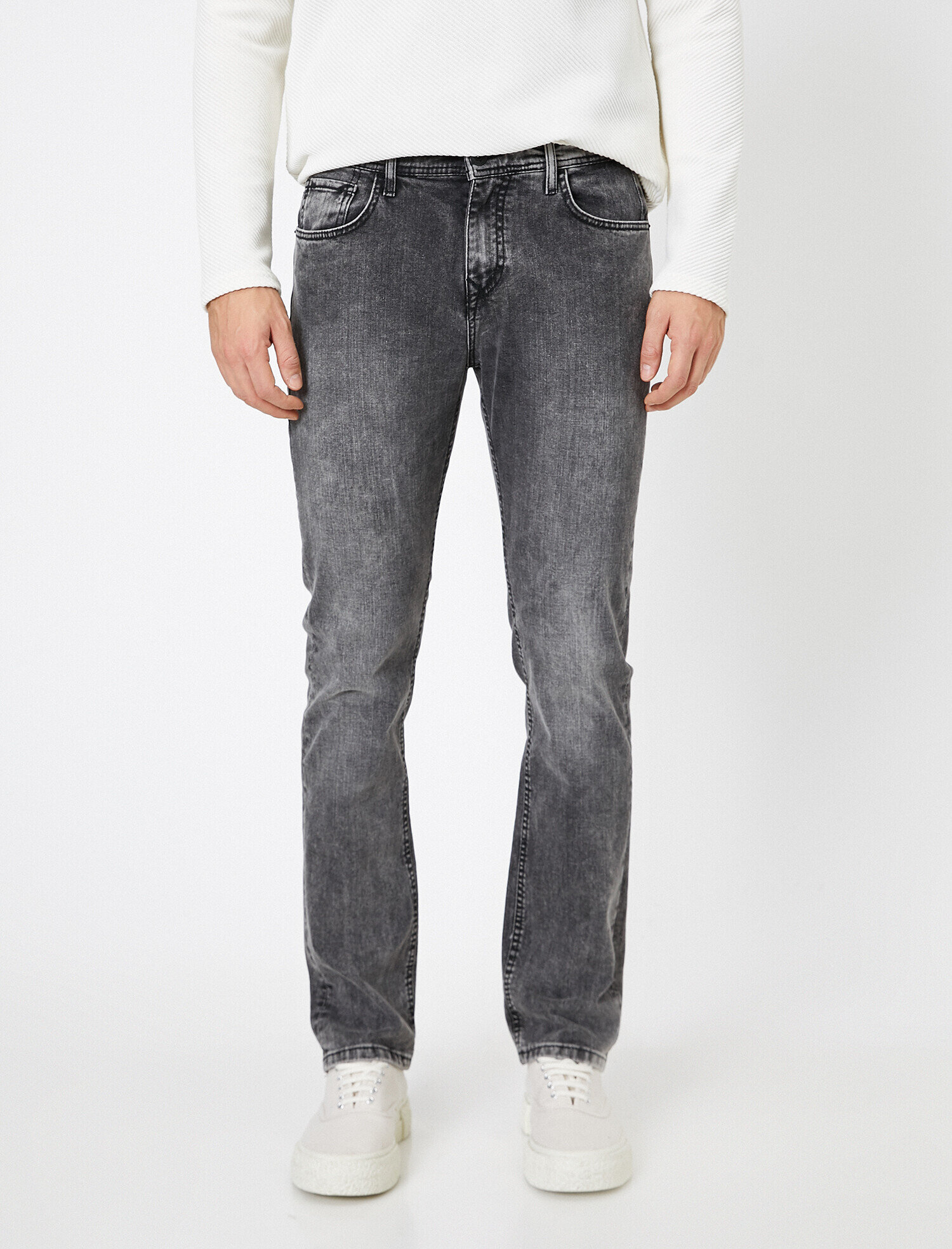 Straight Fit Boru Paça Kot Pantolon - Mark Jean