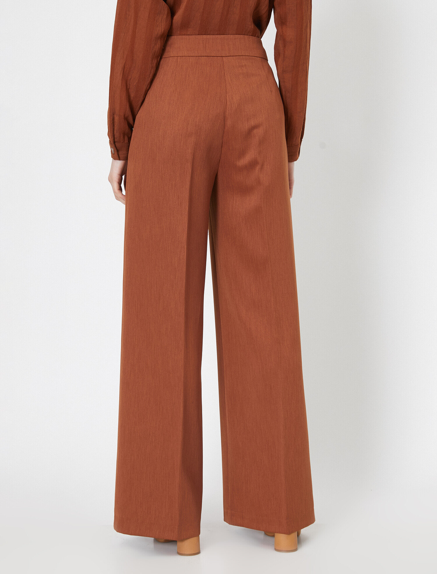   Geniş Paça Rahat Kesim Dokuma Pantolon