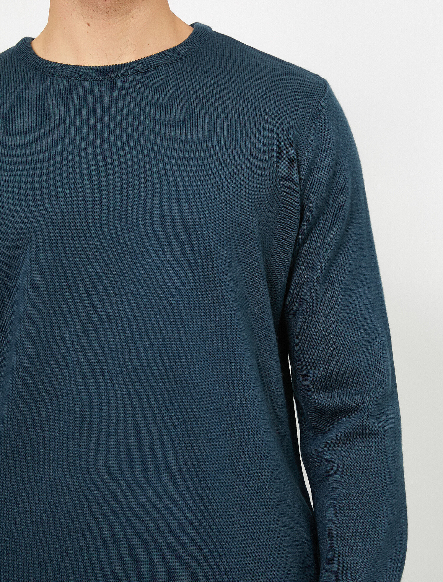   Bisiklet Yaka Triko Kazak