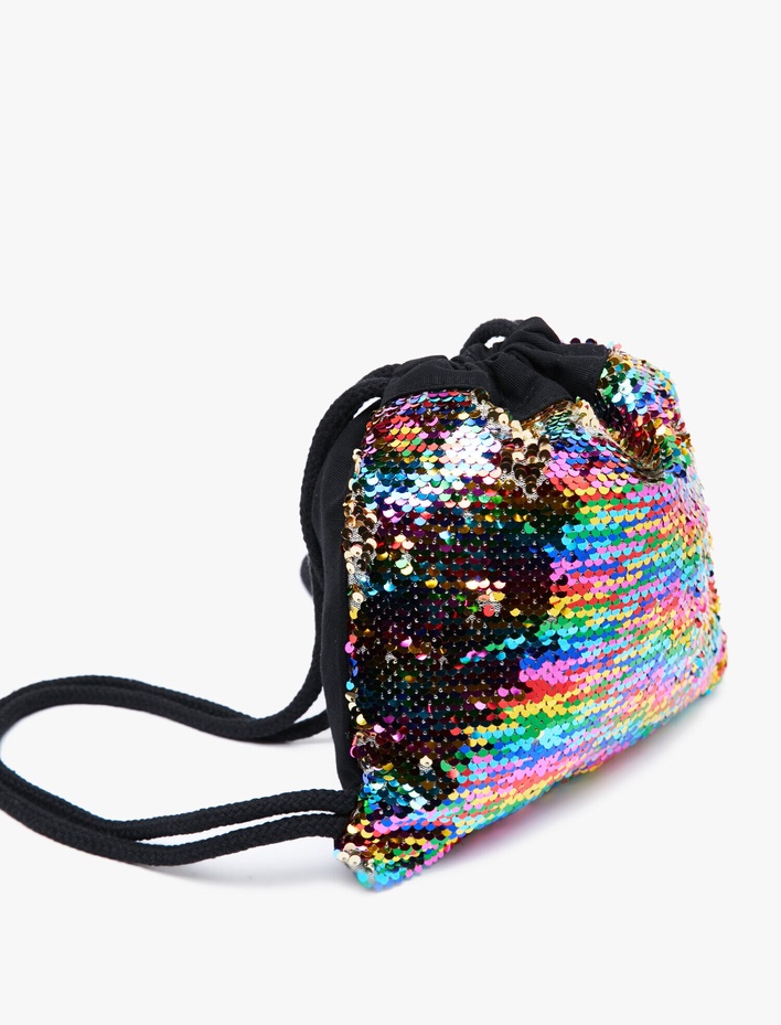 Kız Çocuk Pul Detaylı Sırt Çantası