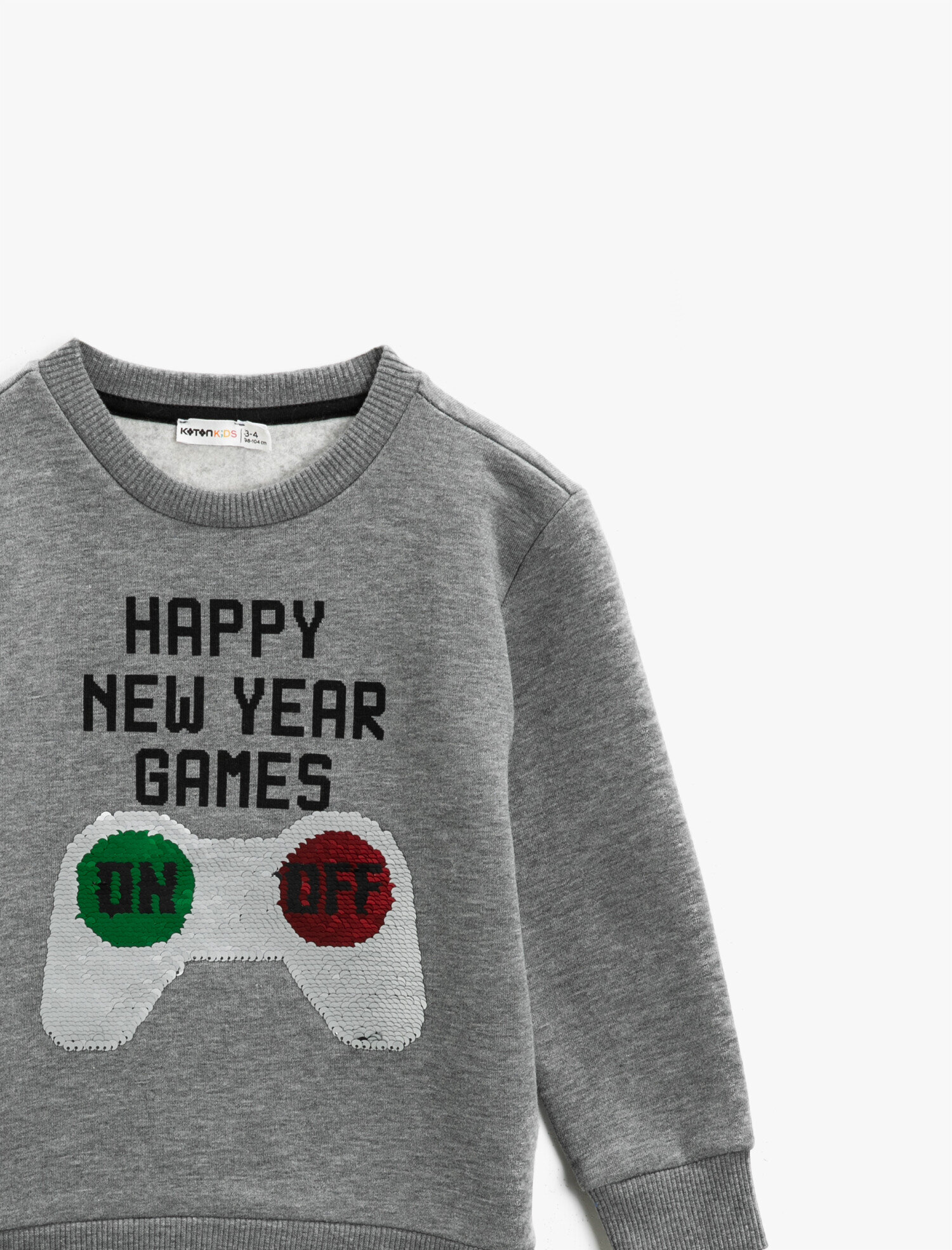  Erkek Çocuk Slogan Baskılı Sweatshirt