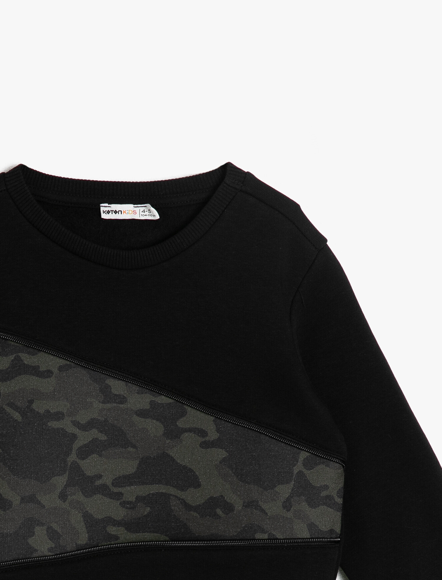  Erkek Çocuk Kamuflaj Detaylı Sweatshirt