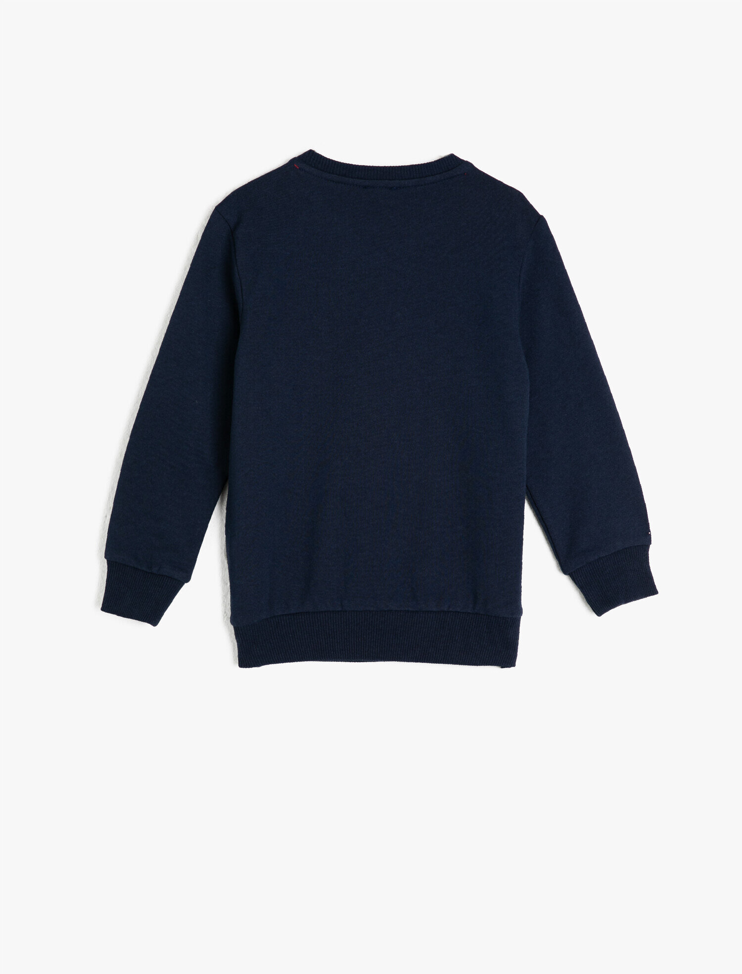  Erkek Çocuk Pamuklu Uzun Kollu Bisiklet Yaka Baskılı Sweatshirt Uzun Kollu