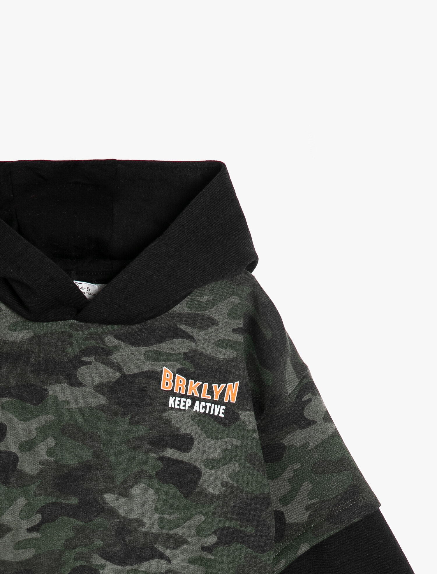  Erkek Çocuk Kamuflaj Desenli Sweatshirt