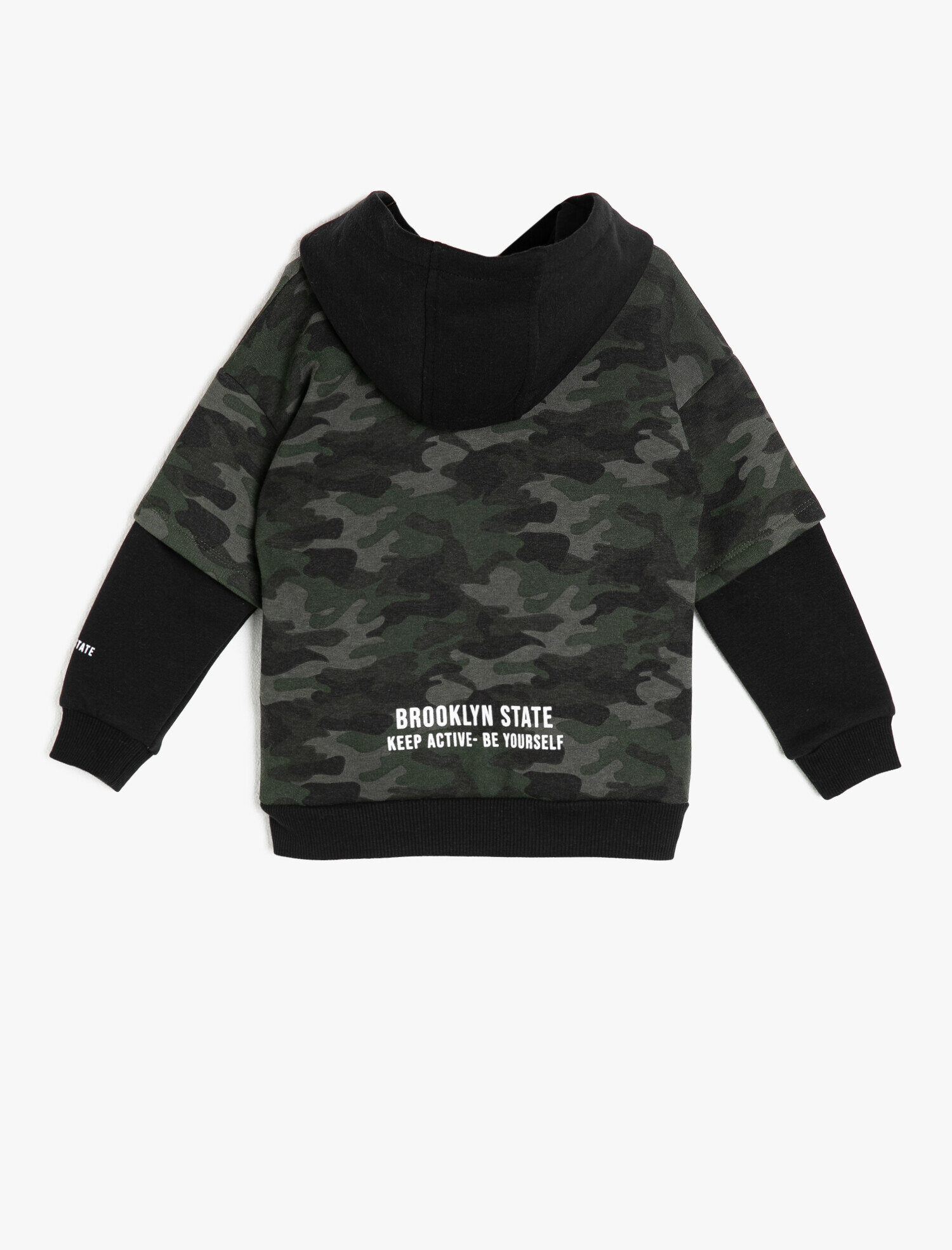  Erkek Çocuk Kamuflaj Desenli Sweatshirt