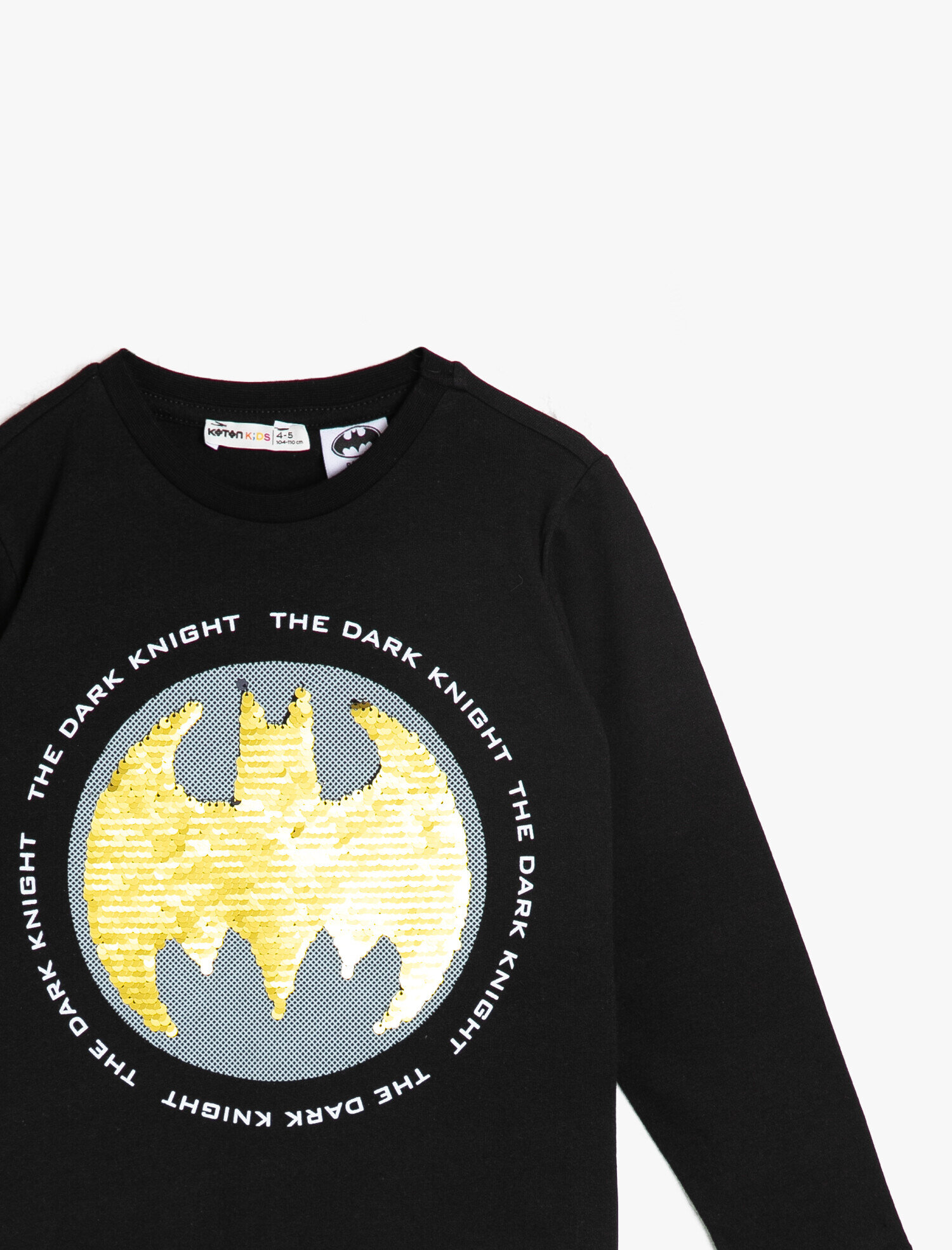 Erkek Çocuk Batman Baskılı Lisanslı Tişört Uzun Kollu