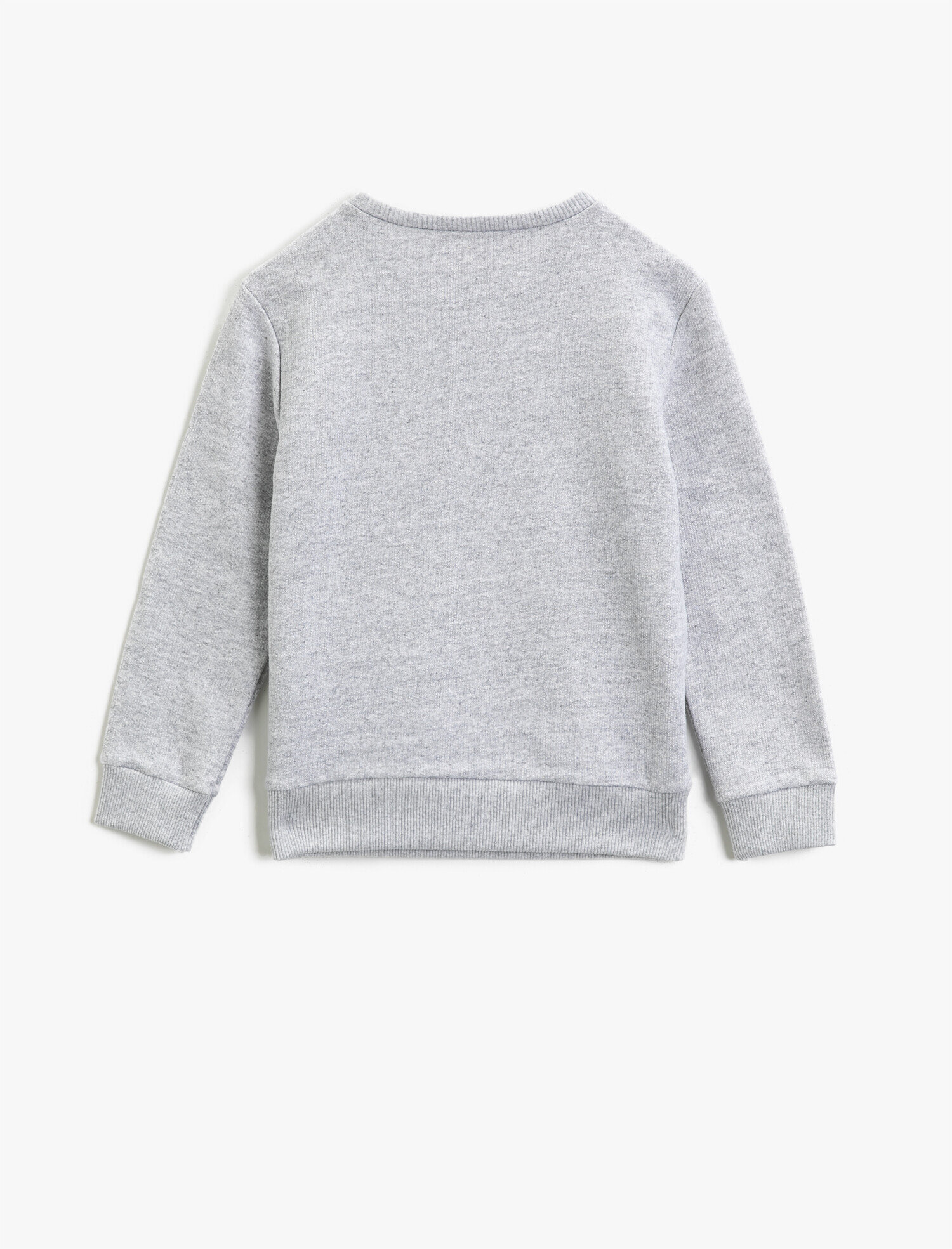  Erkek Çocuk Pamuklu Bisiklet Yaka Uzun Kollu Baskılı Sweatshirt