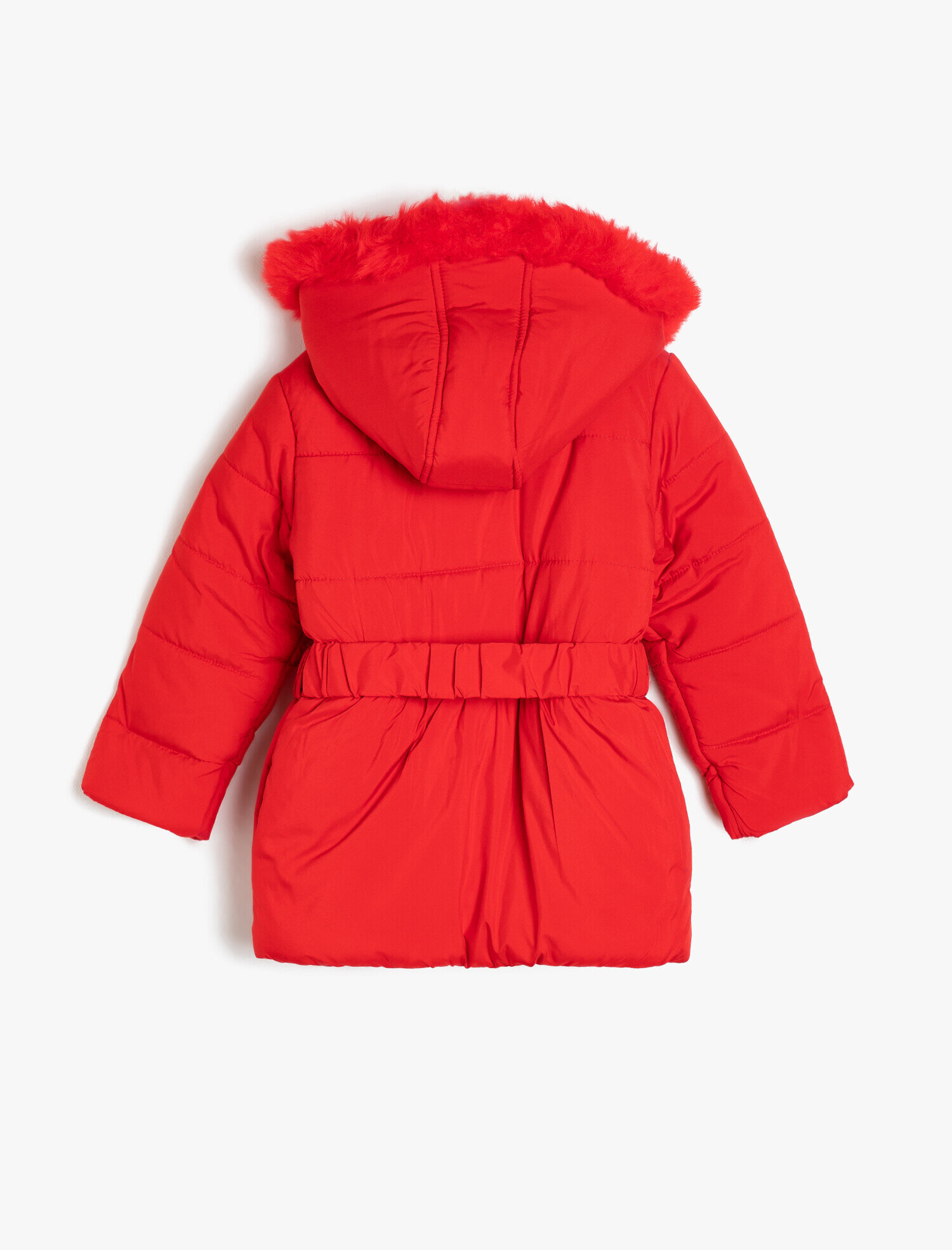  Kız Çocuk Kapüşonlu Kaban