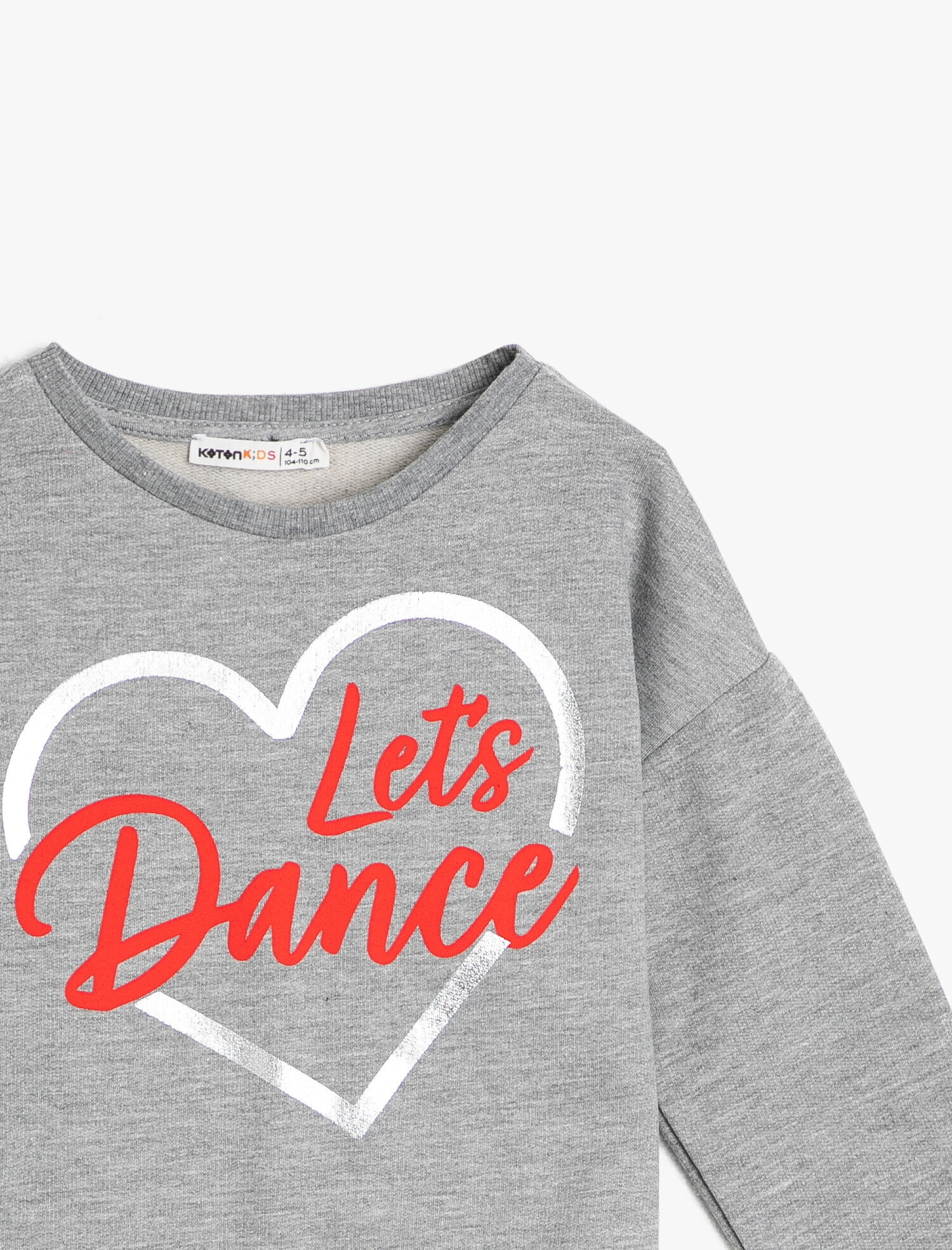  Kız Çocuk Yazılı Baskılı Sweatshirt