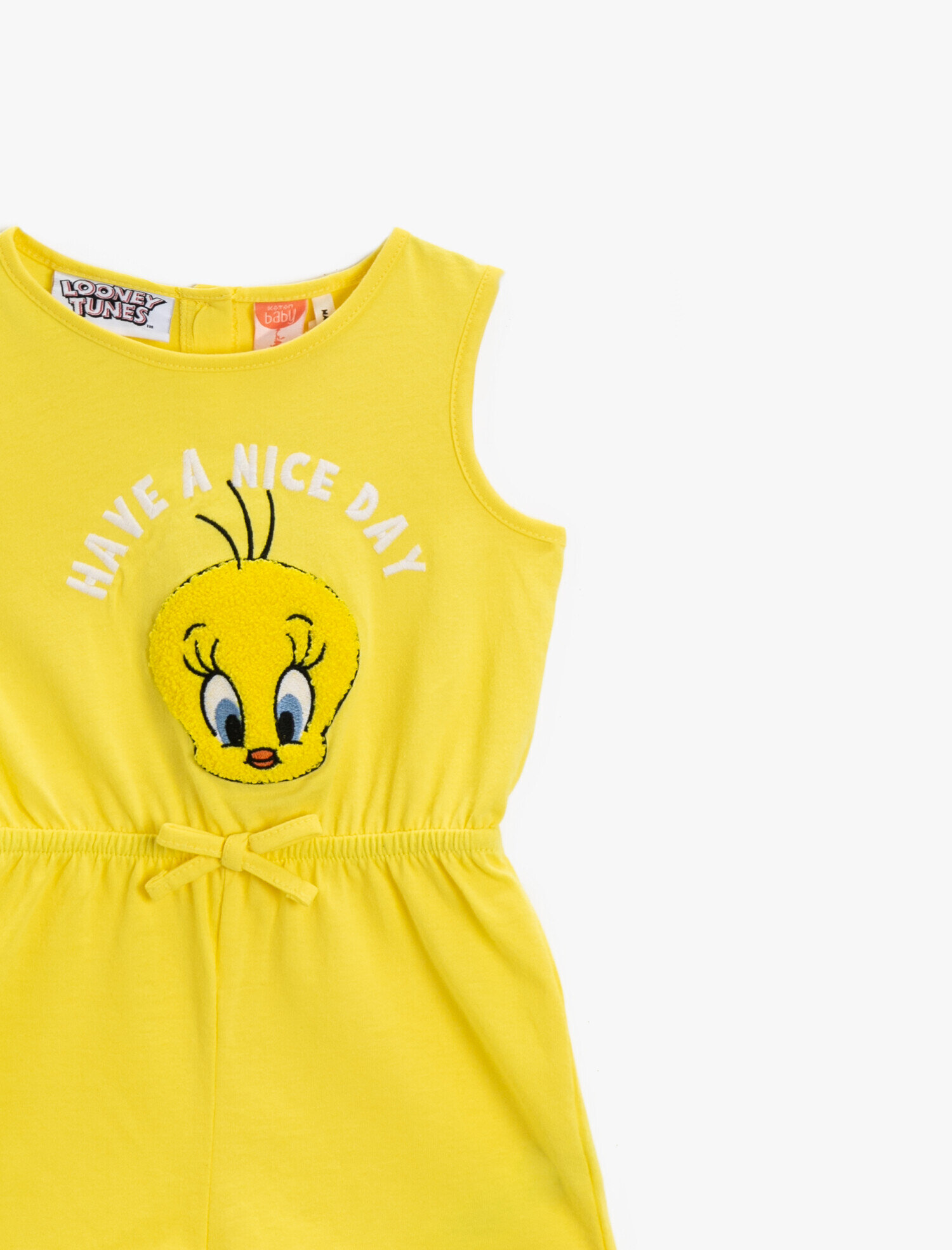  Kız Bebek Tweety Lisanslı Şort Tulum Pamuklu