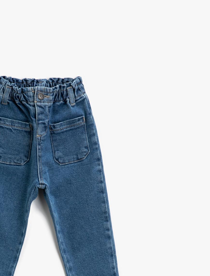  Kız Bebek Jean Pantolon Pamuklu