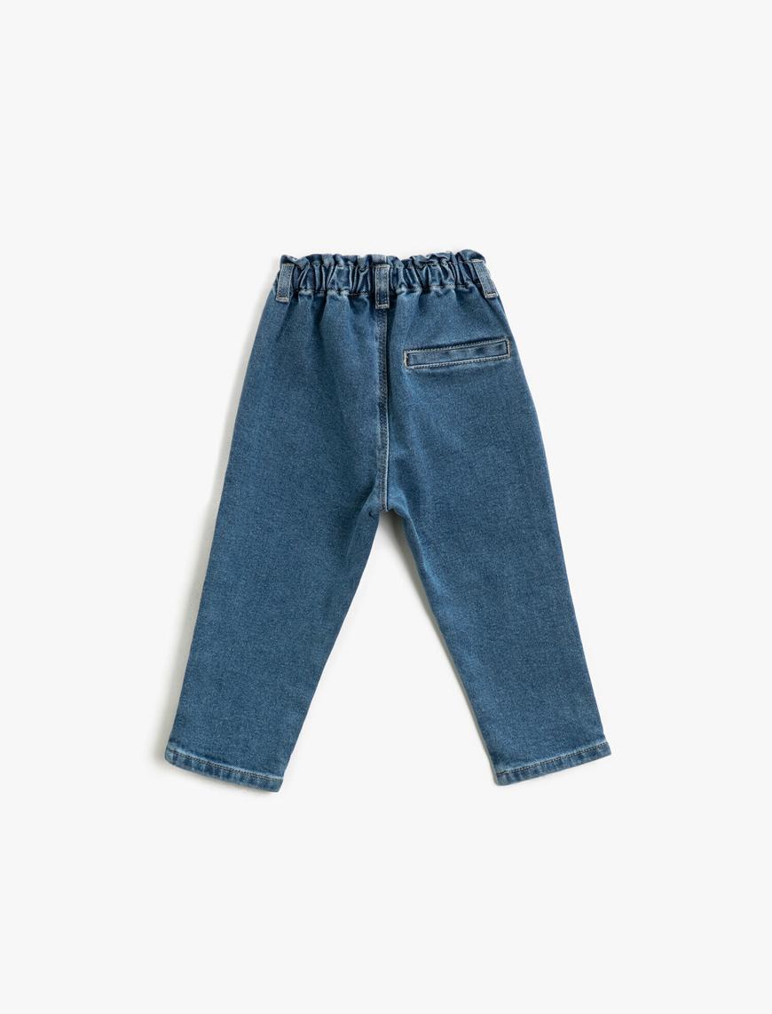  Kız Bebek Jean Pantolon Pamuklu