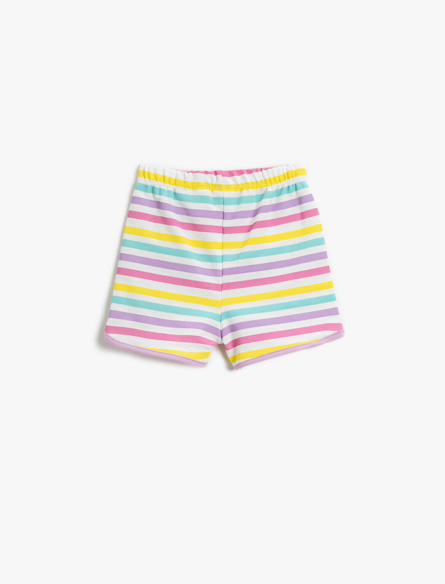  Kız Bebek Tweety Şort Çizgili Pamuklu