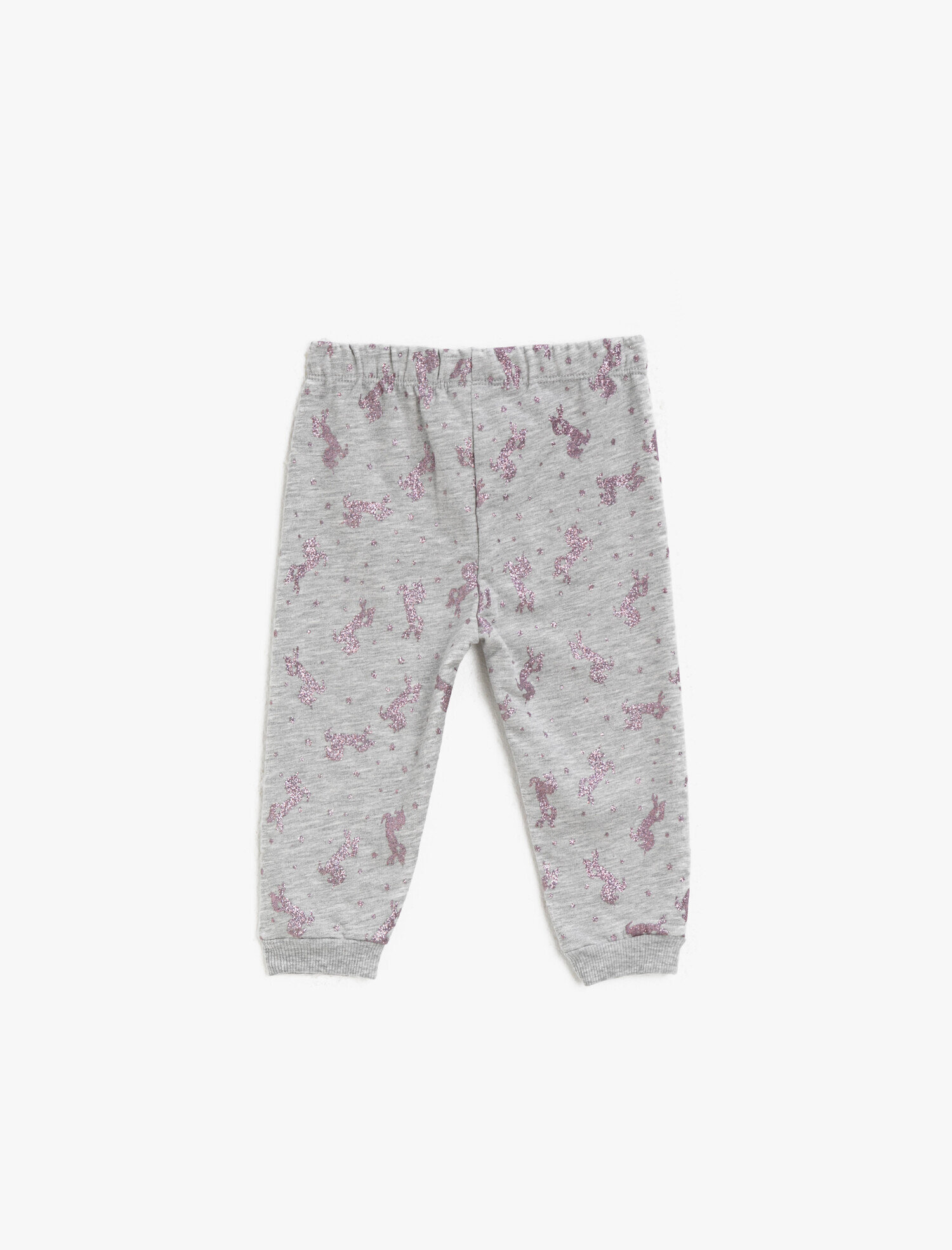 Kız Bebek Baskılı Beli Bağlamalı Eşofman Altı