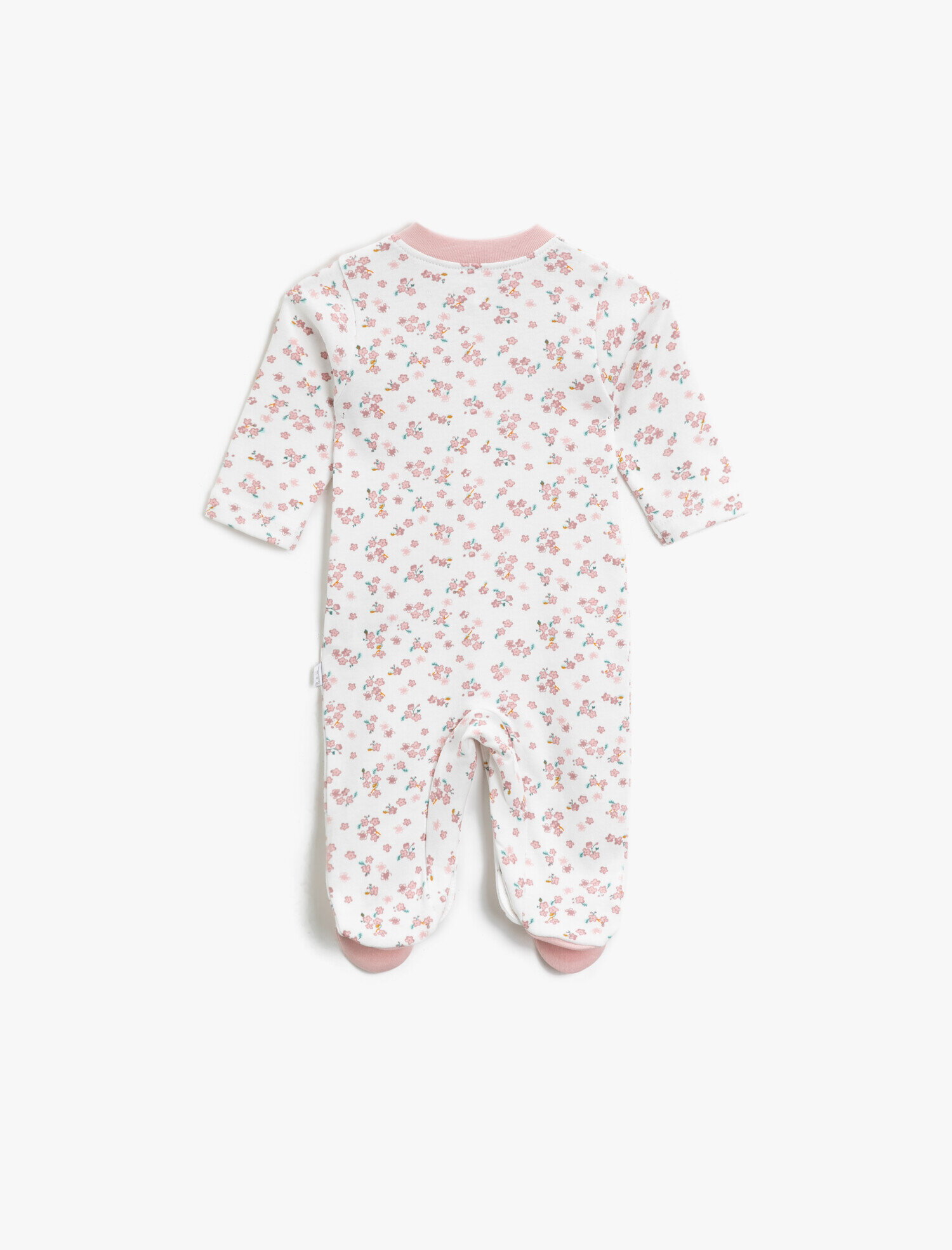  Kız Bebek Bebetto Çıtçıtlı Tulum Çiçekli Pamuklu