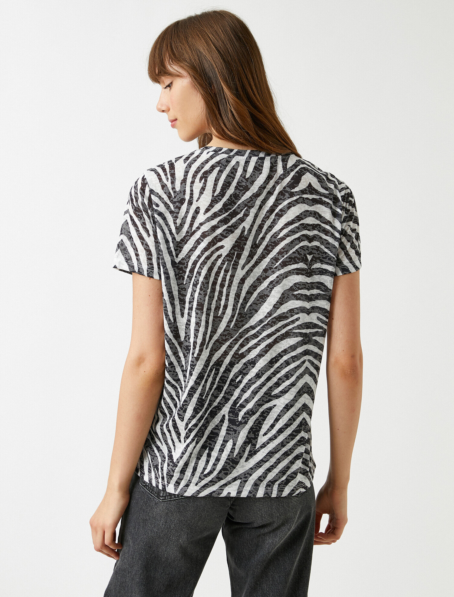   Zebra Desenli Tişört