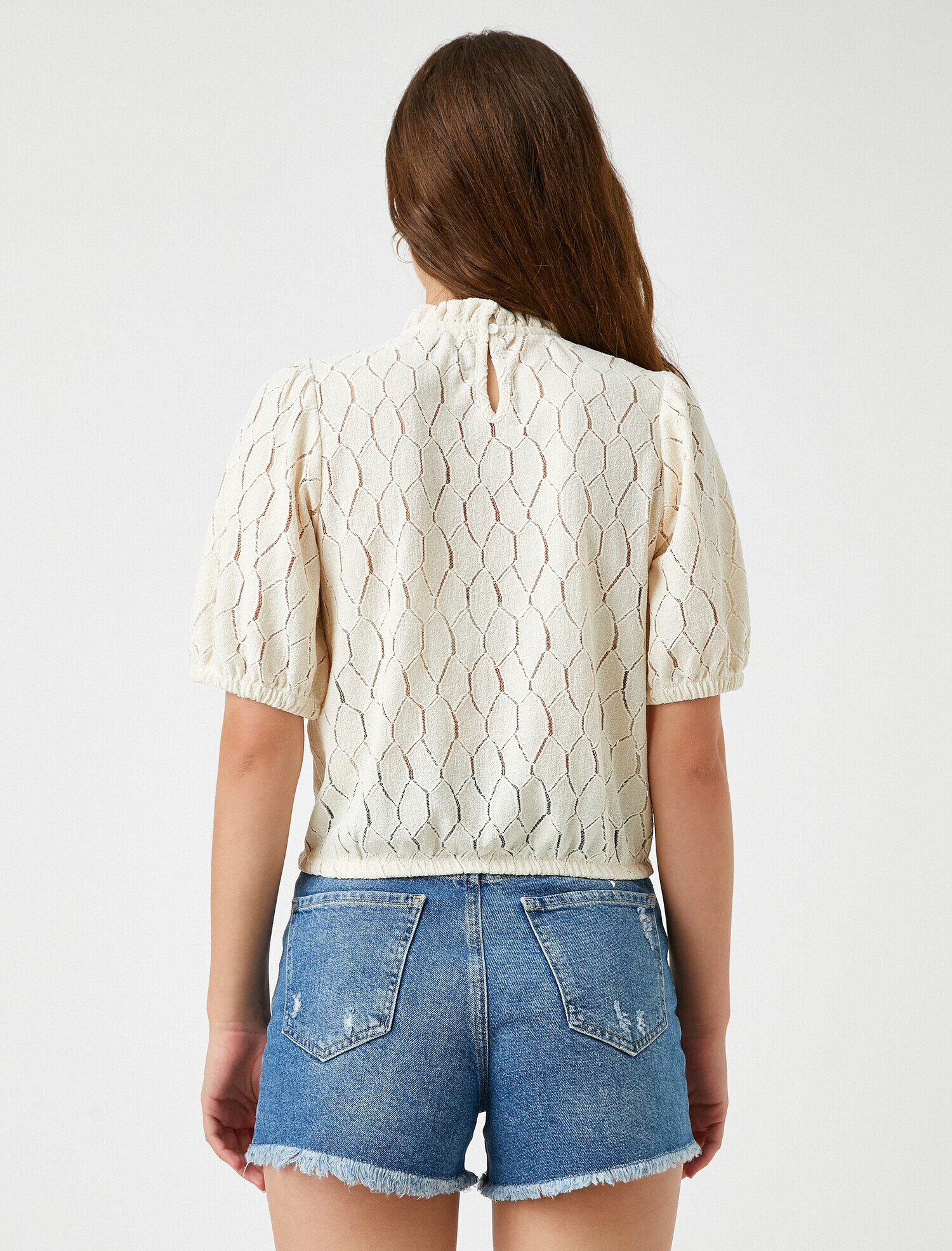   Kısa Kollu Tişört Bisiklet Yaka