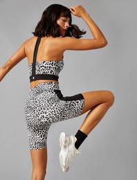 Leopar Baskılı Sporcu Sütyeni
