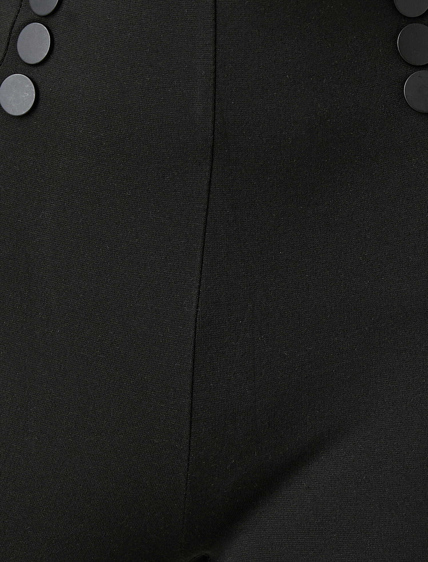   Yüksek Bel Düğme Detaylı Tayt