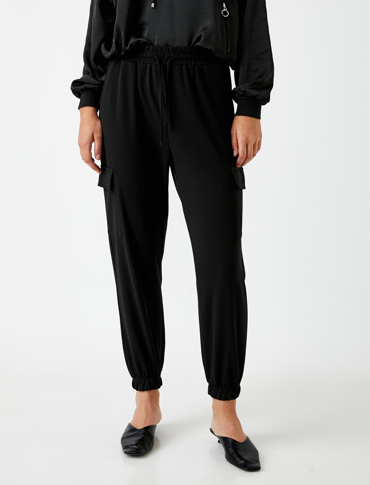   Jogger Pantolon Beli Paçası Lastikli