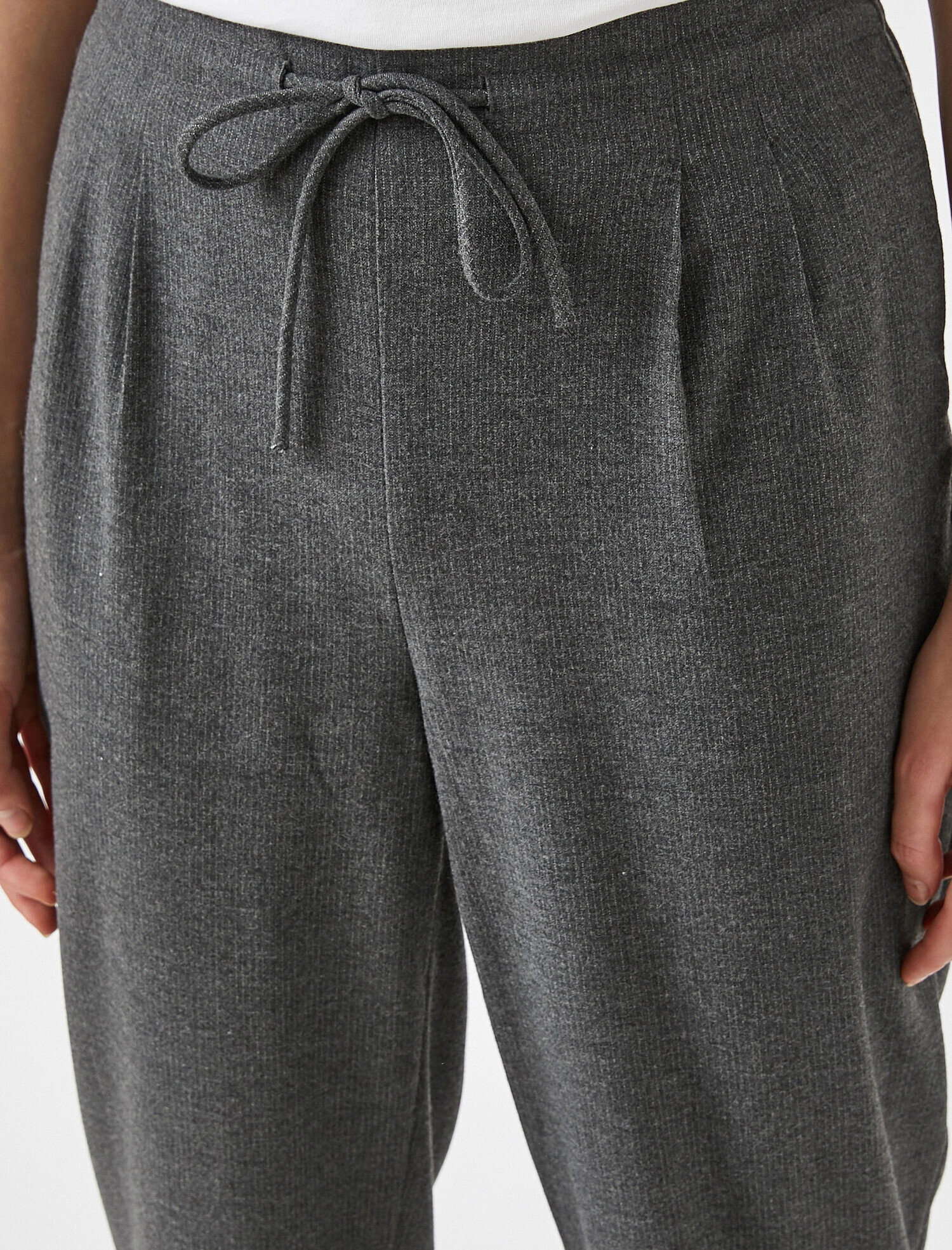   Belden Bağlamalı Havuç Pantolon