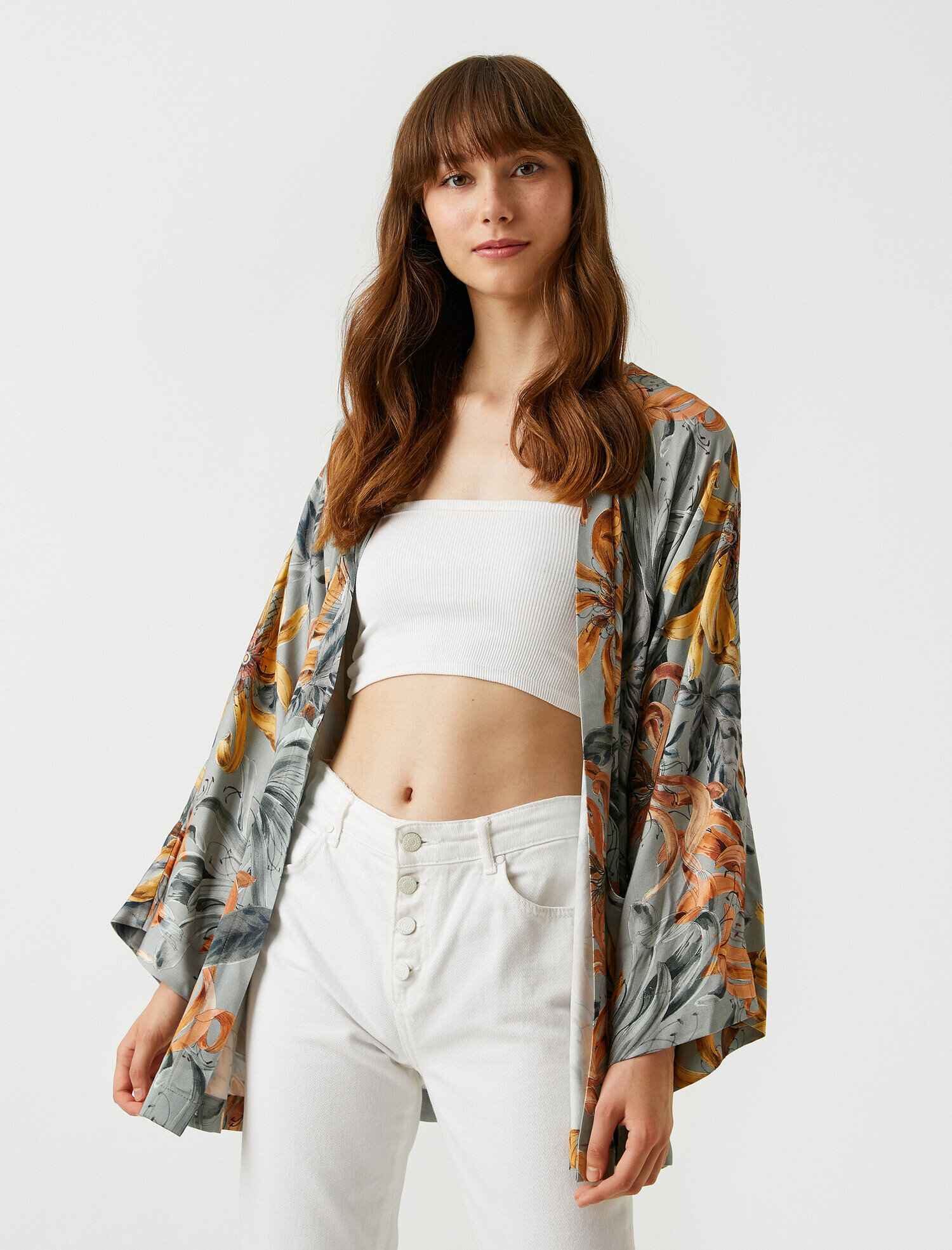 Desenli Kimono