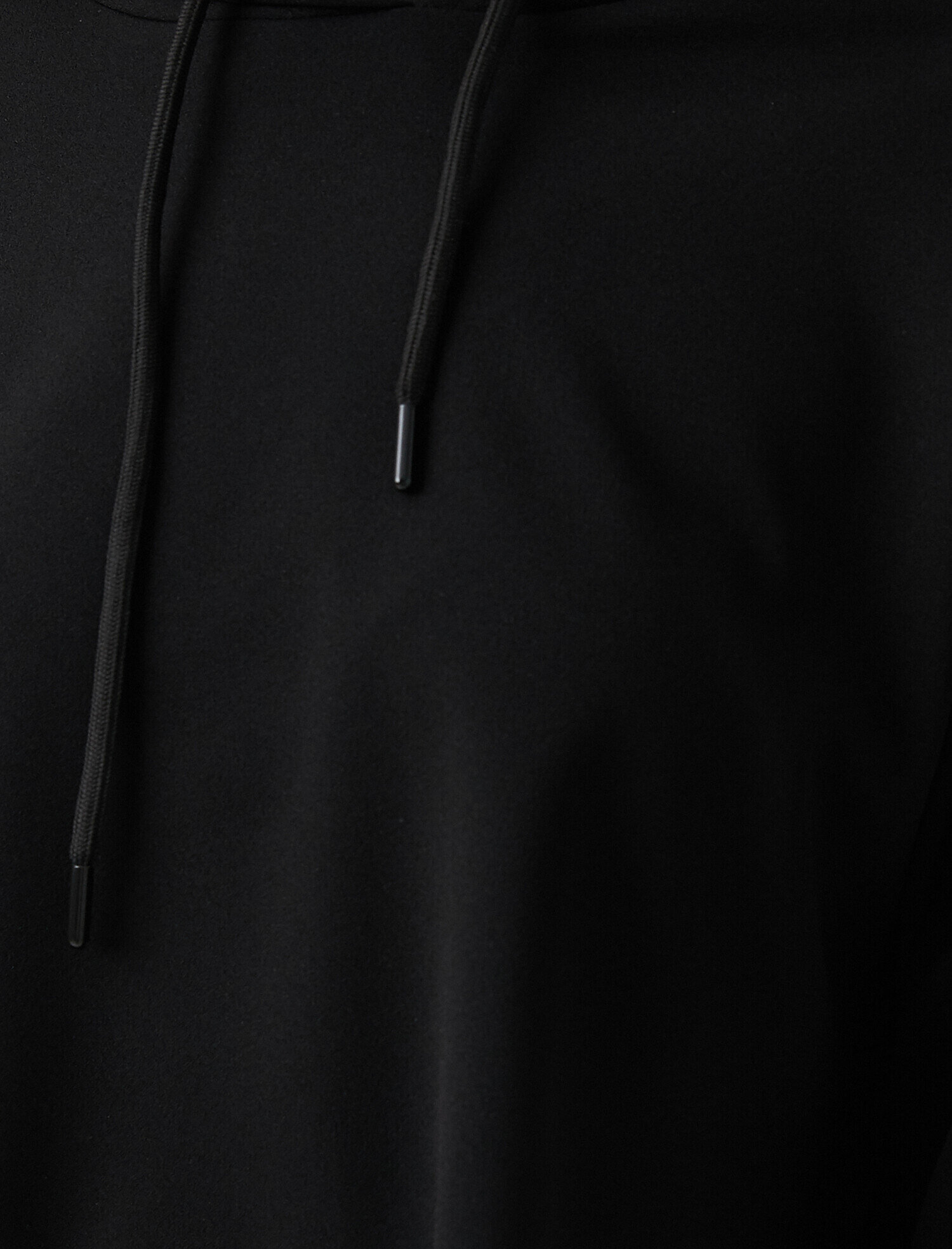 Kapüşonlu Crop Sweatshirt Basic