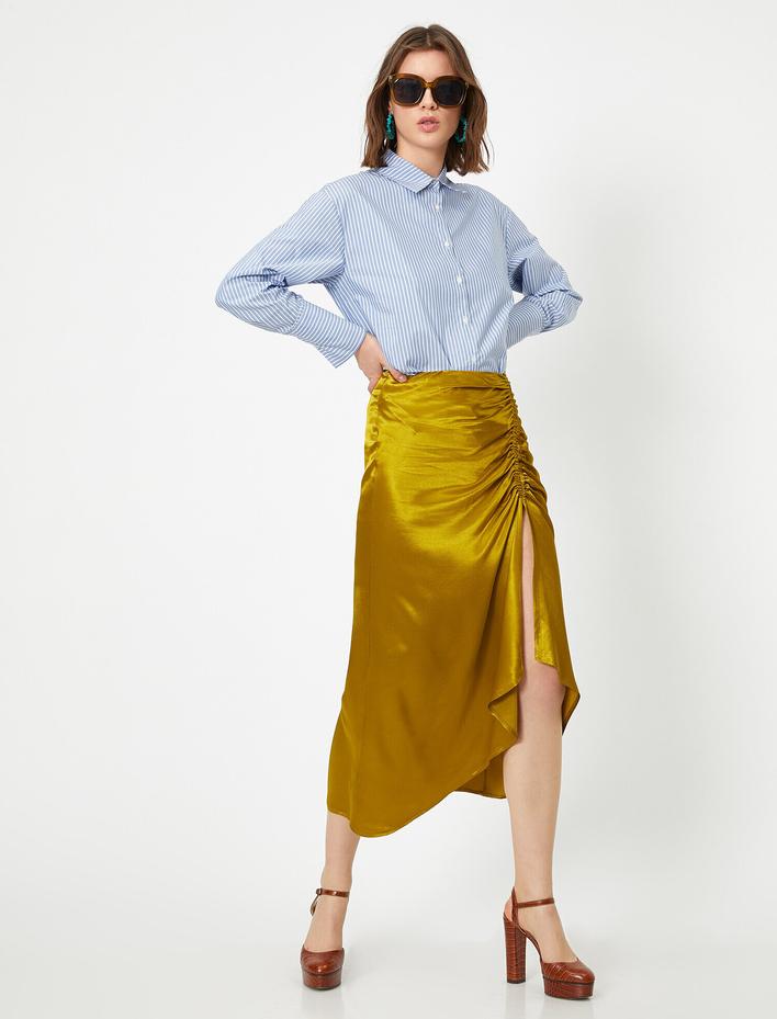  Yirtmaç Detayli Etek