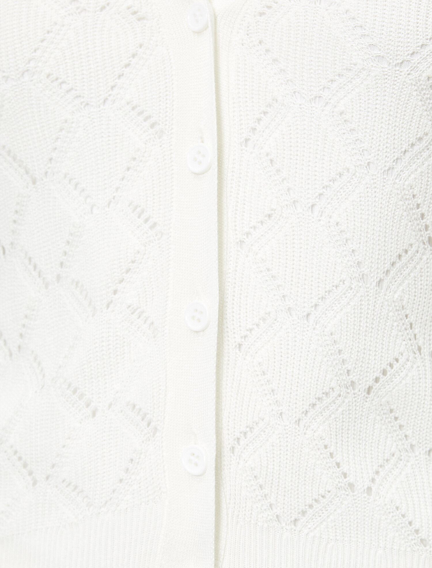   Örgü ve Düğme Detaylı Kisa Triko Hırka