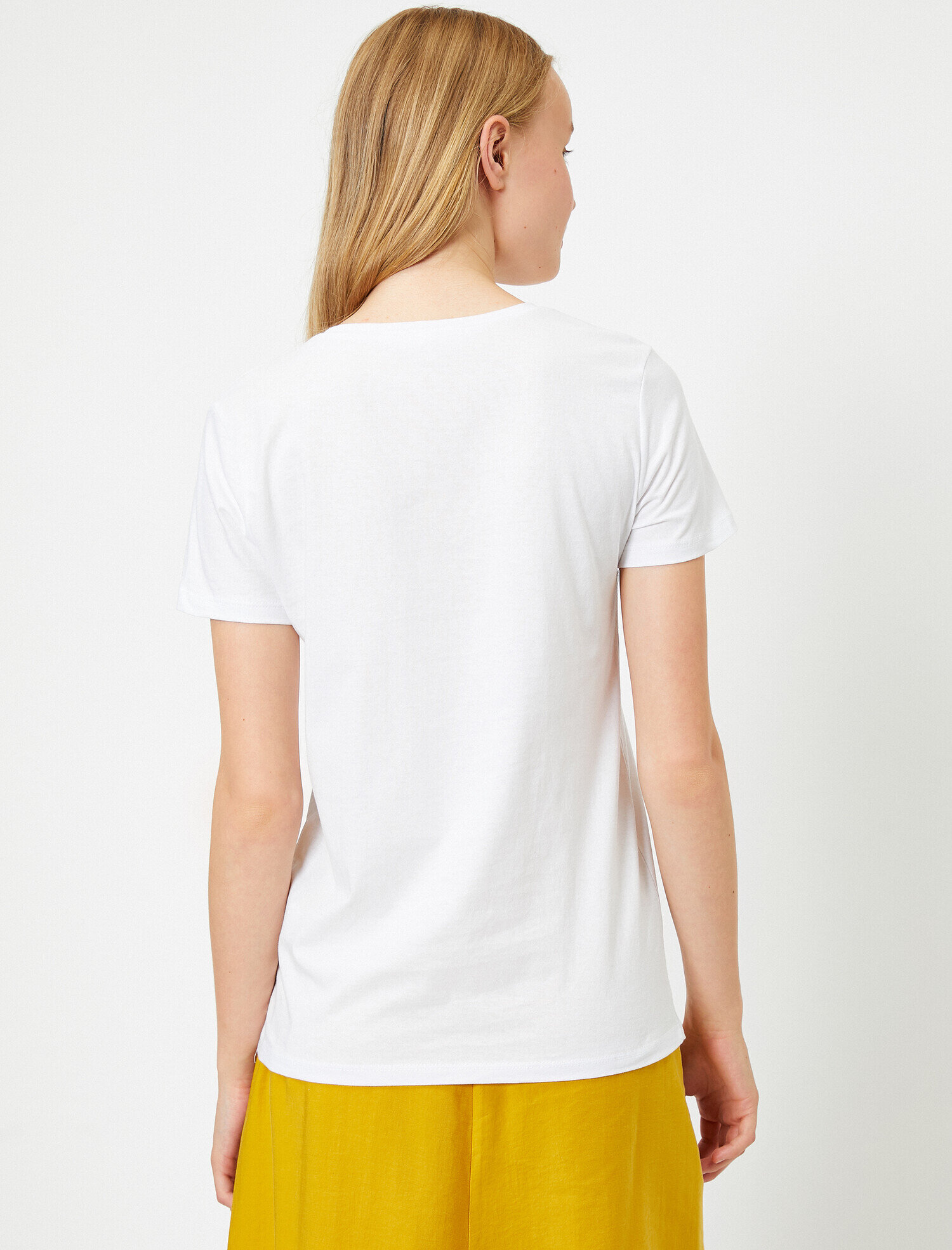   Bisiklet Yaka Yazılı Baskılı Kısa Kollu Tişört