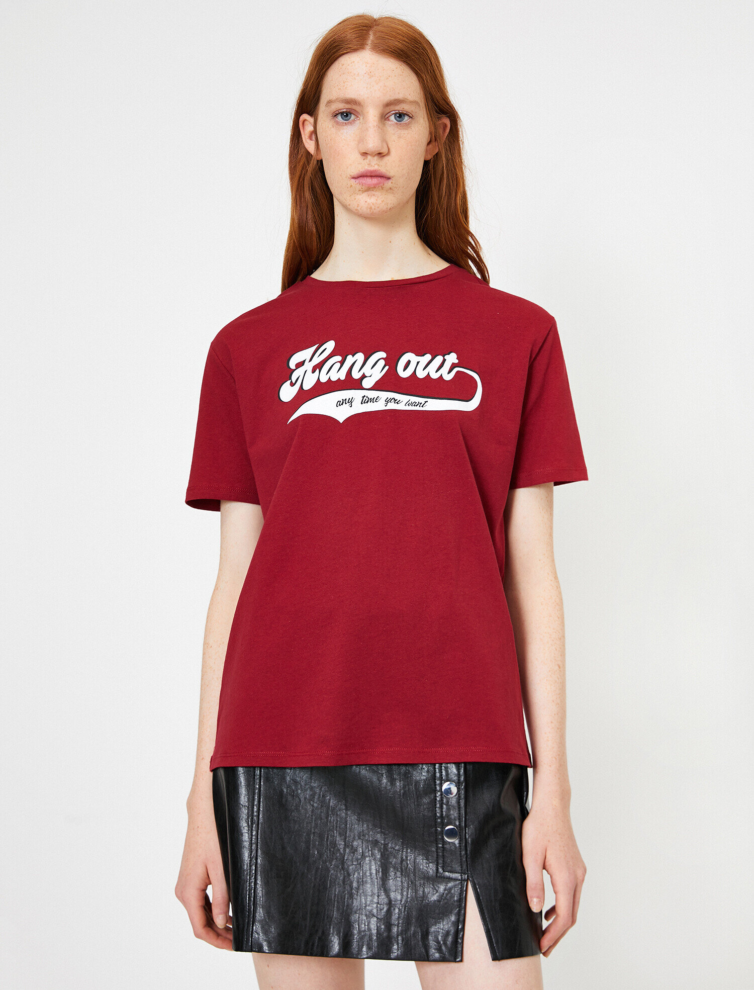   Yazılı Baskılı Tişört