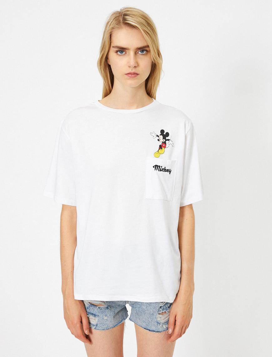   Mickey Mouse Lisanslı Baskılı Tişört