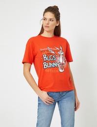 Bugs Bunny Baskılı Lisanslı Kısa Kollu Tişört