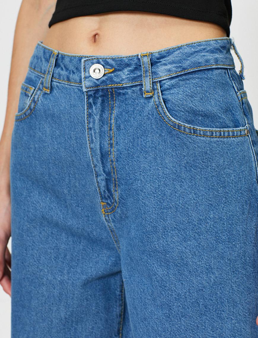   Cep Detaylı Jean Pantolon
