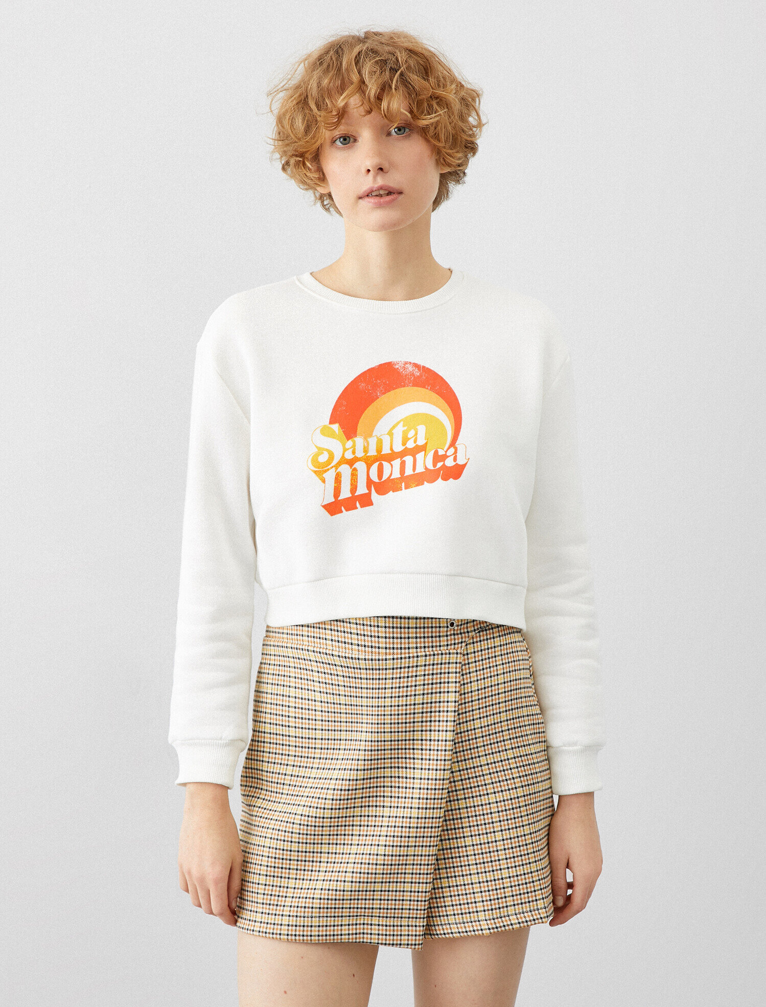   Yazılı Baskılı Sweatshirt