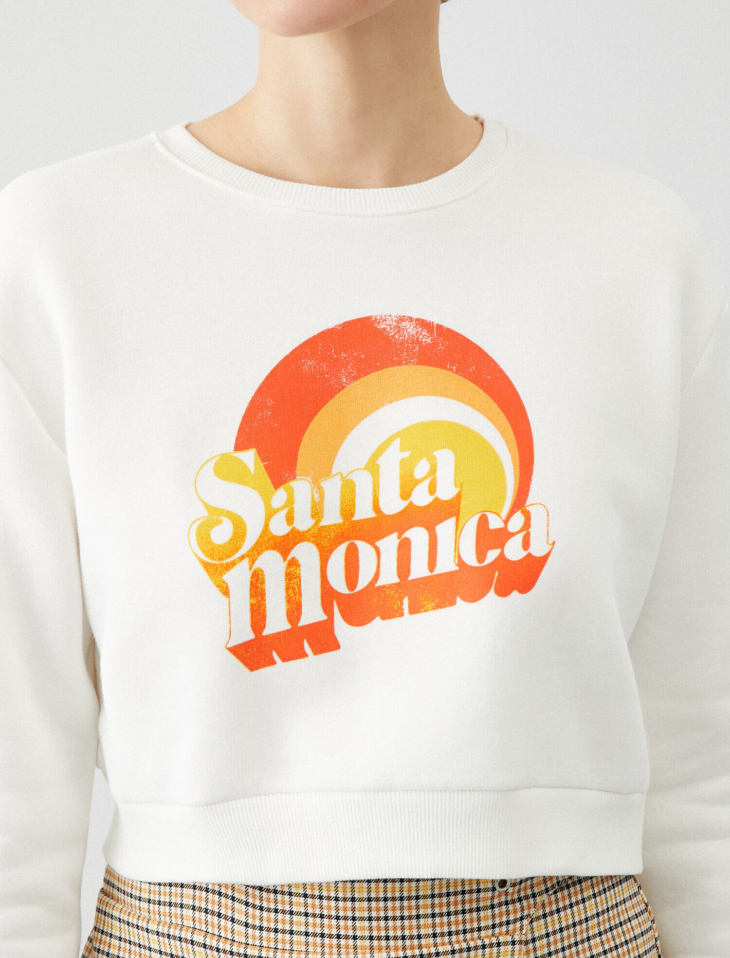   Yazılı Baskılı Sweatshirt