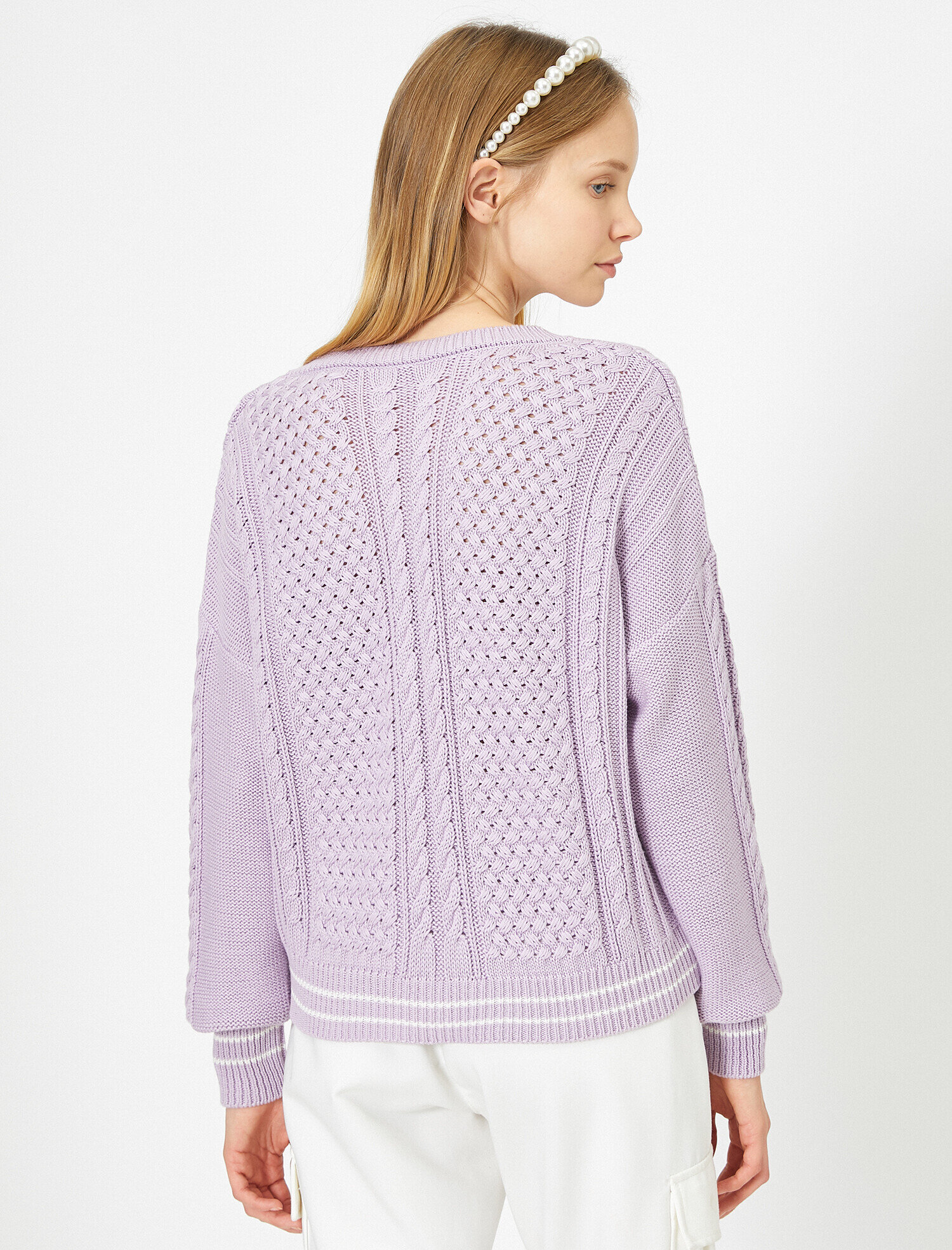   Örgülü Triko Kazak