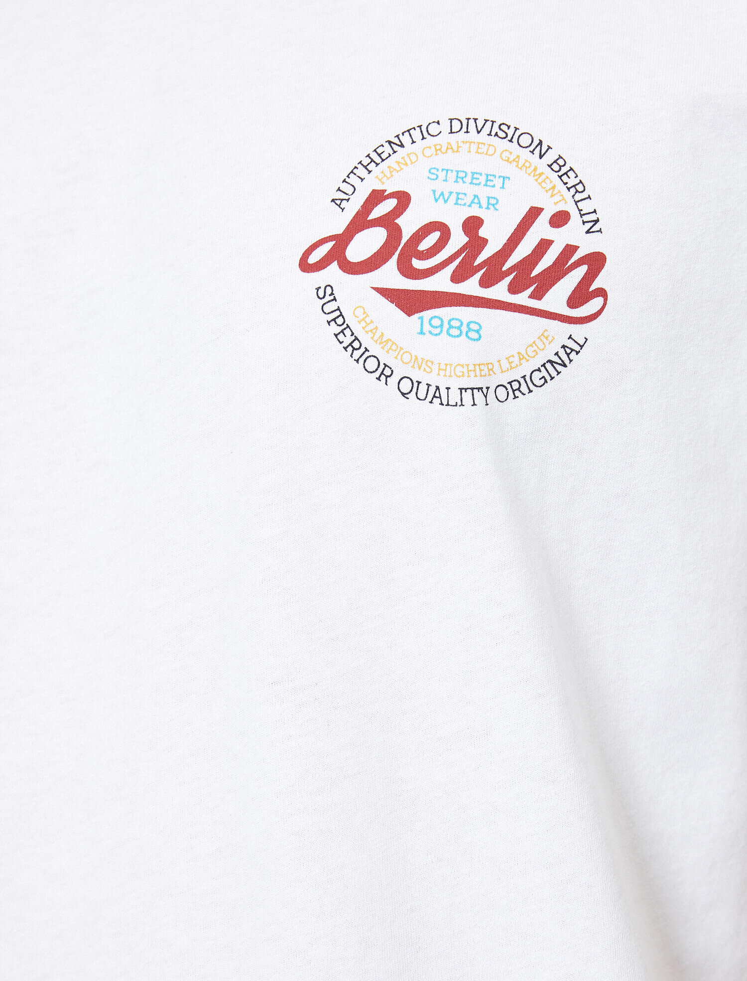   Pamuklu Bisiklet Yaka Baskılı Atlet