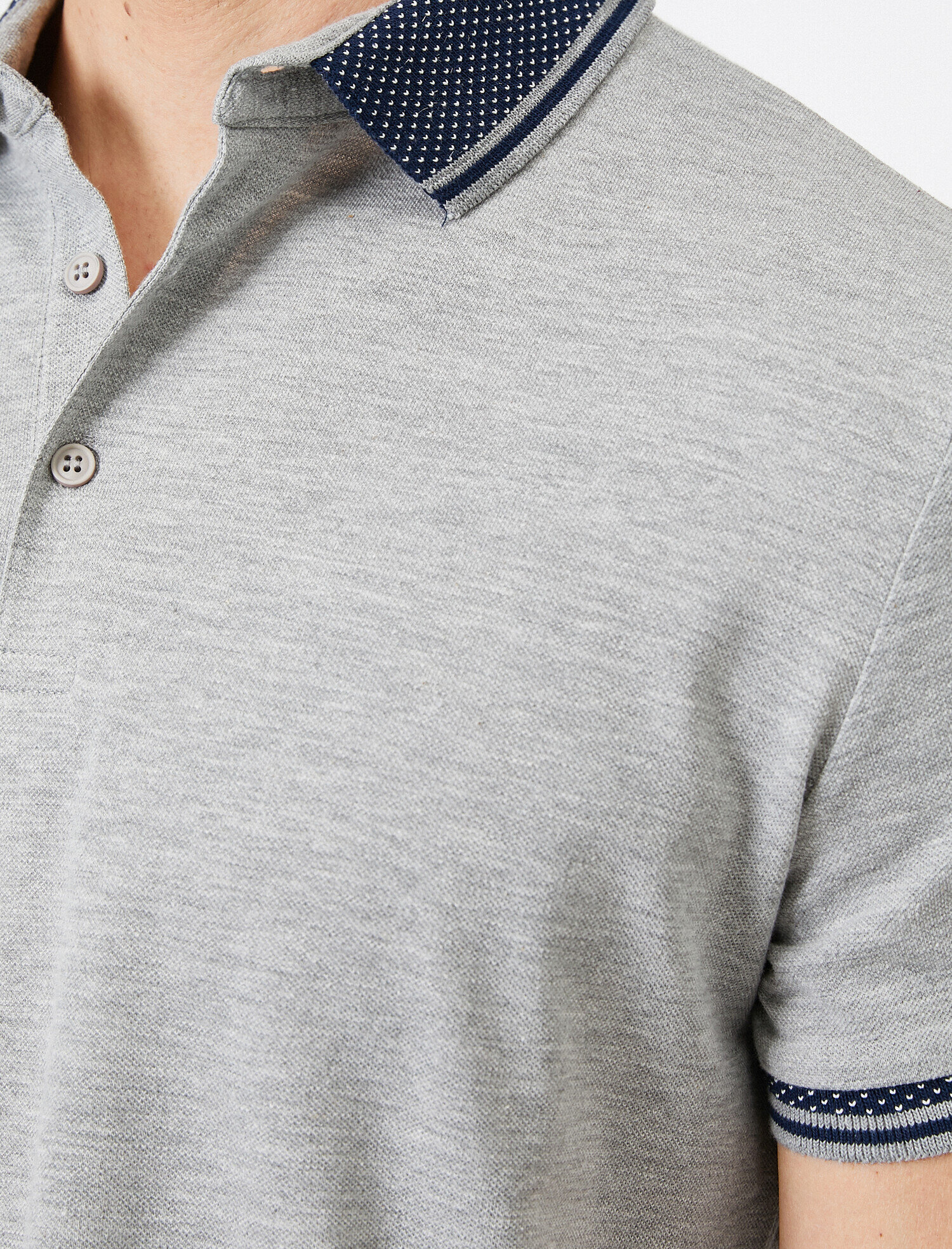   Polo Yaka Pike Kumaş Slim Fit Tişört