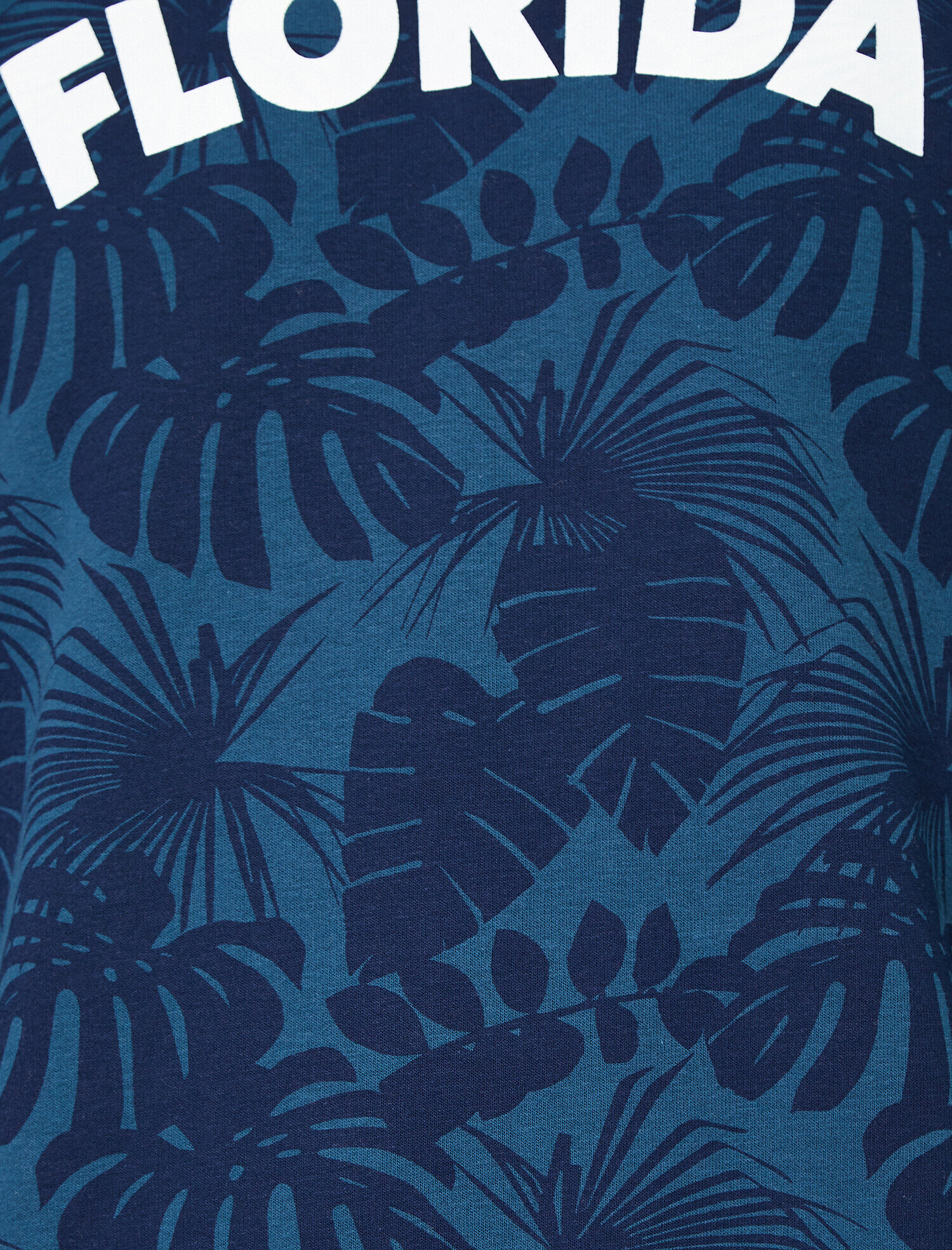   Metraj Desenli Slogan Baskılı Bisiklet Yaka Sweatshirt