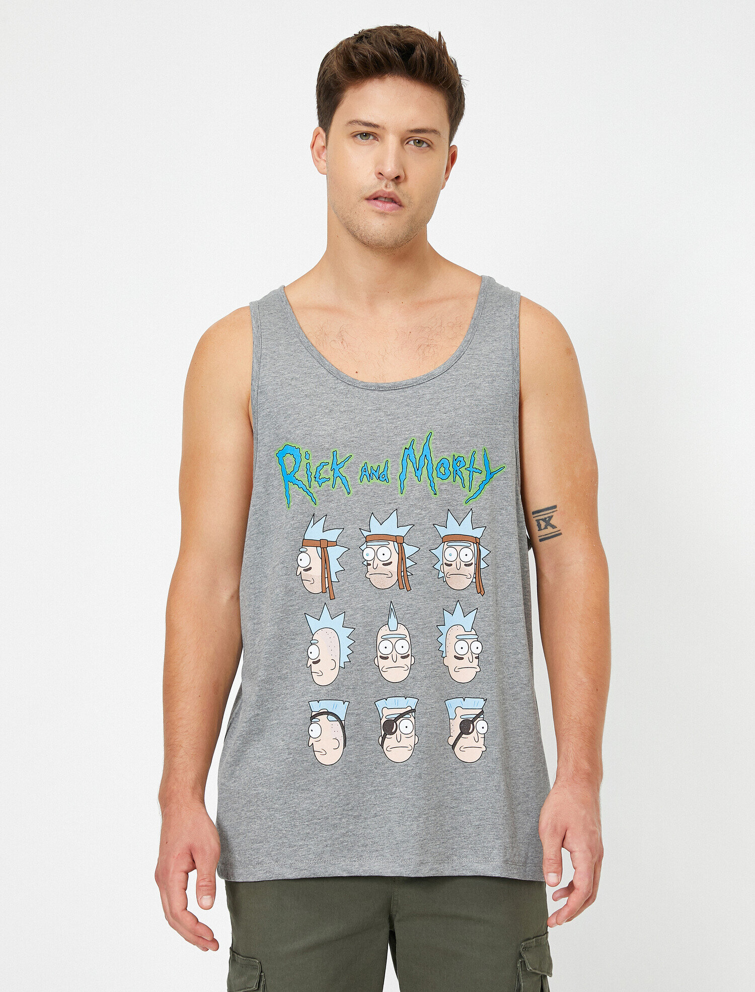   Rick and Morty Lisanslı Baskılı Atlet
