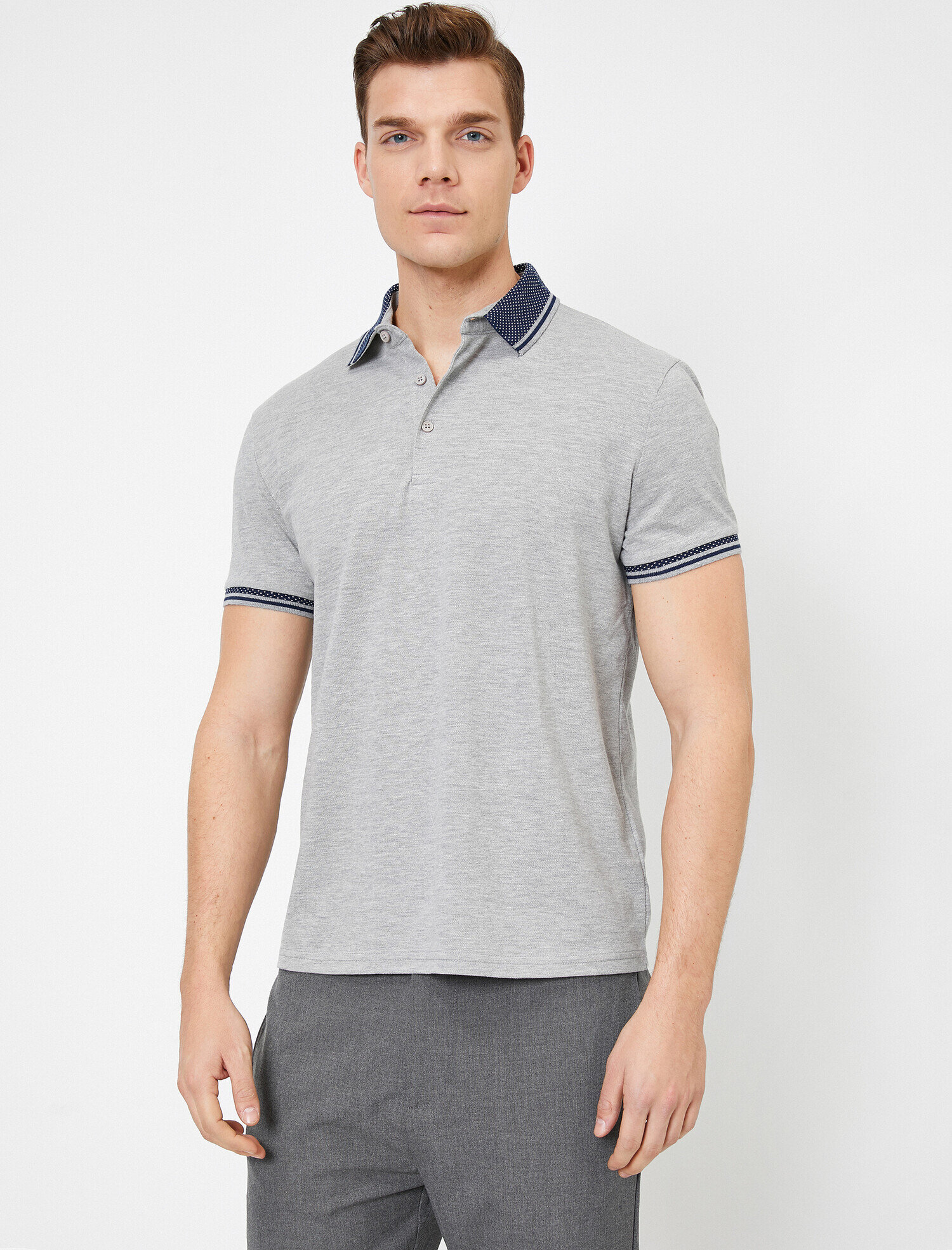   Polo Yaka Pike Kumaş Slim Fit Tişört