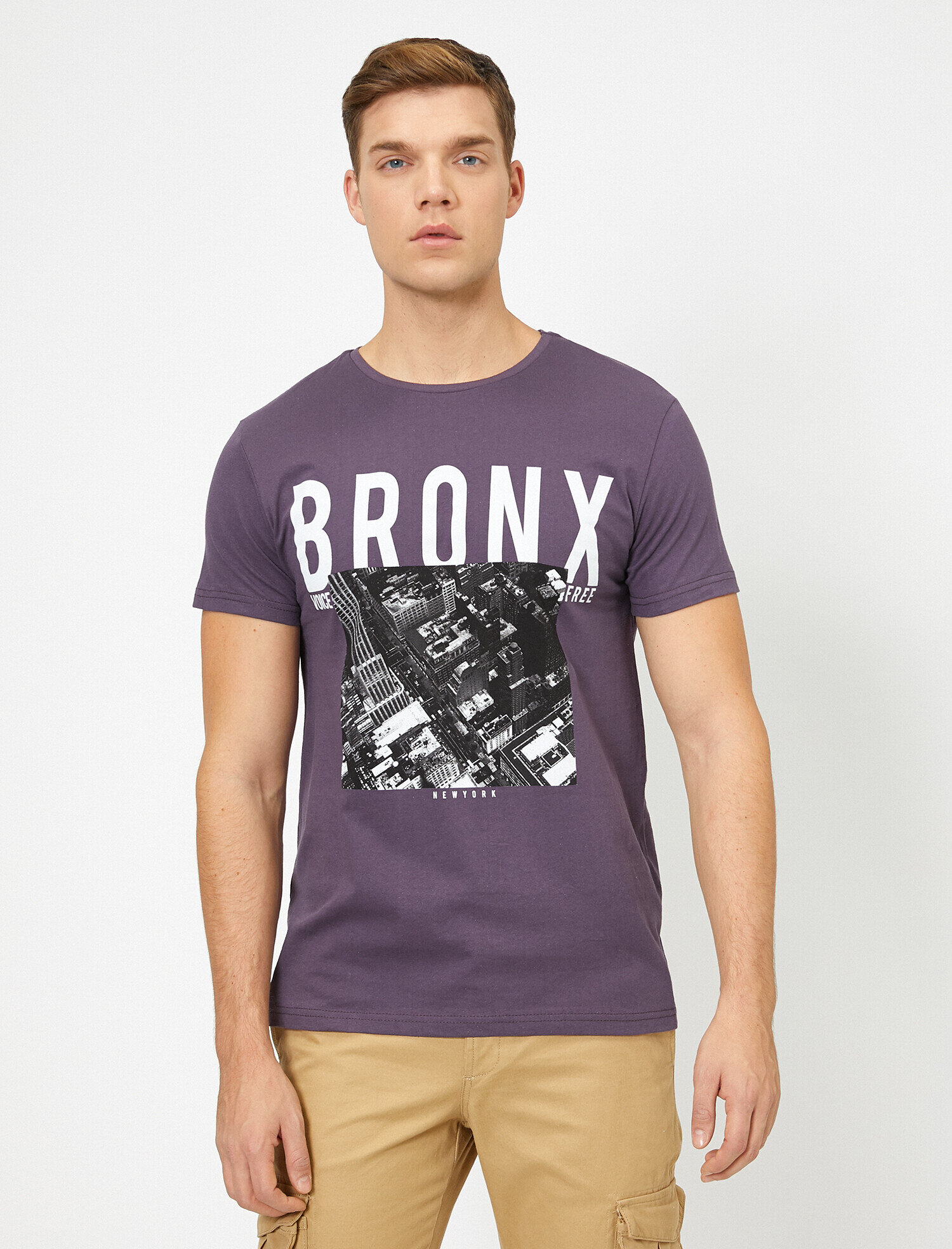   Baskılı Tişört Kısa Kollu