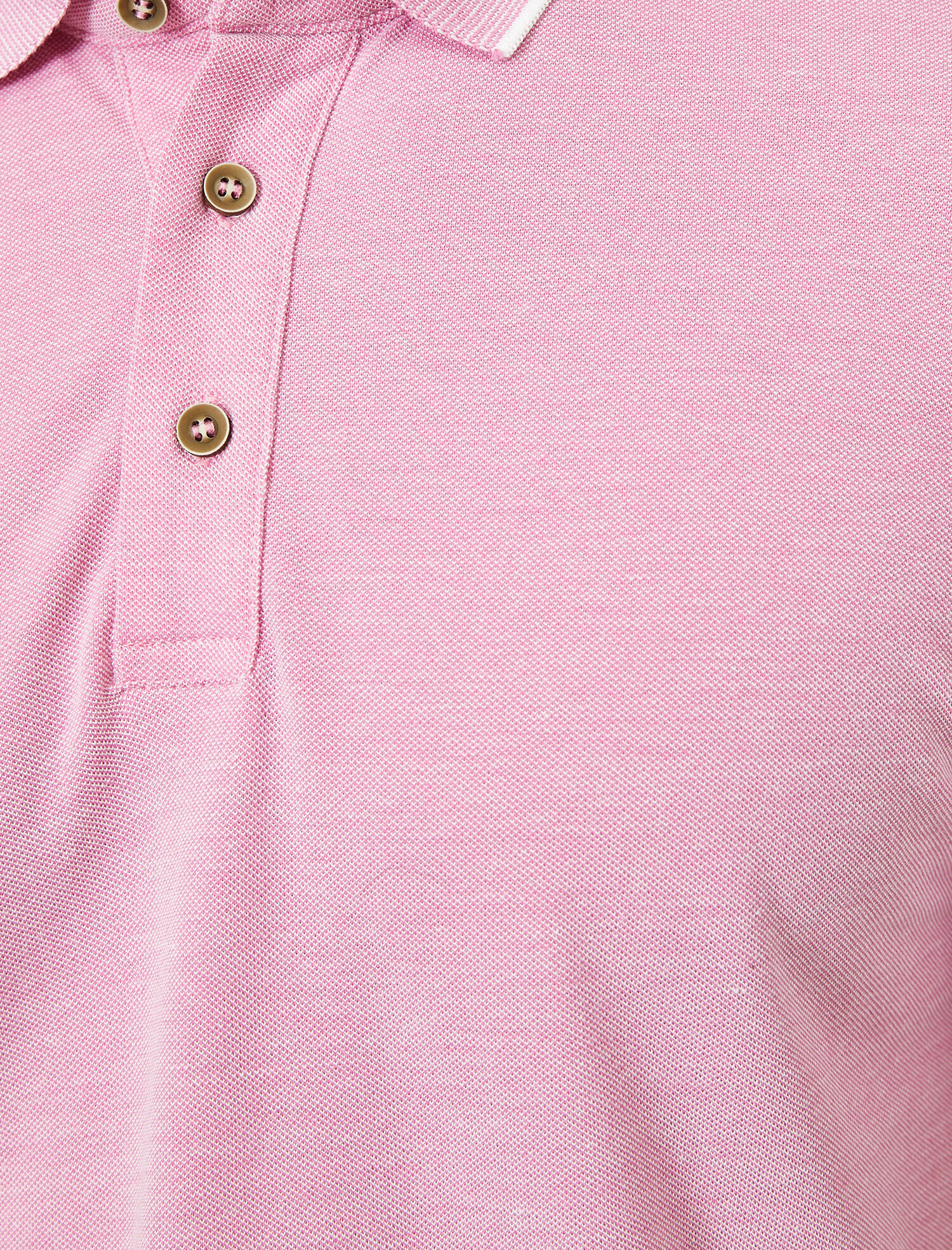 Polo Yaka Kol Ucu ve Yakası Çizgili Slim Fit Tişört