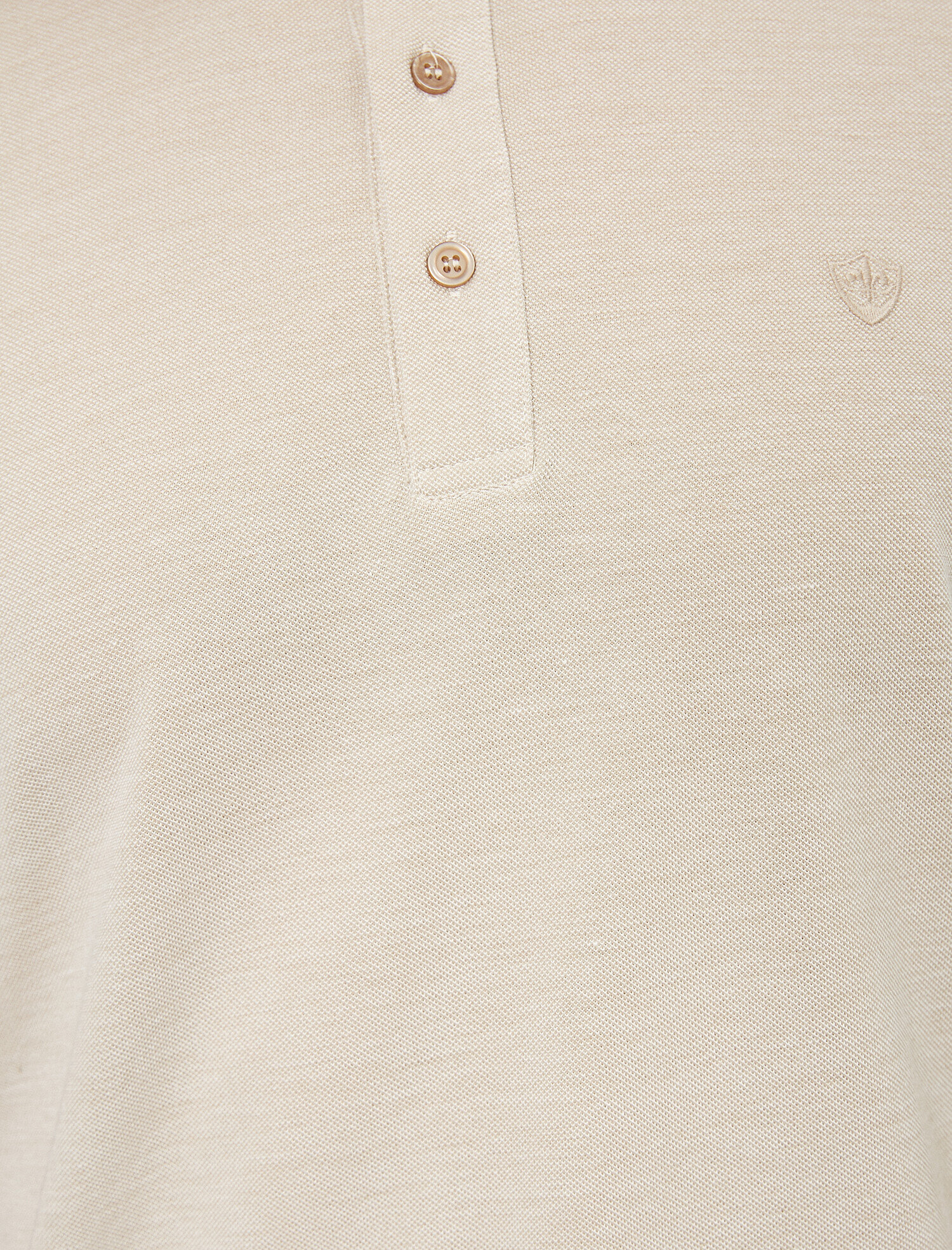   Polo Yaka İşleme Detaylı Desenli Kumaş Slim Fit Tişört