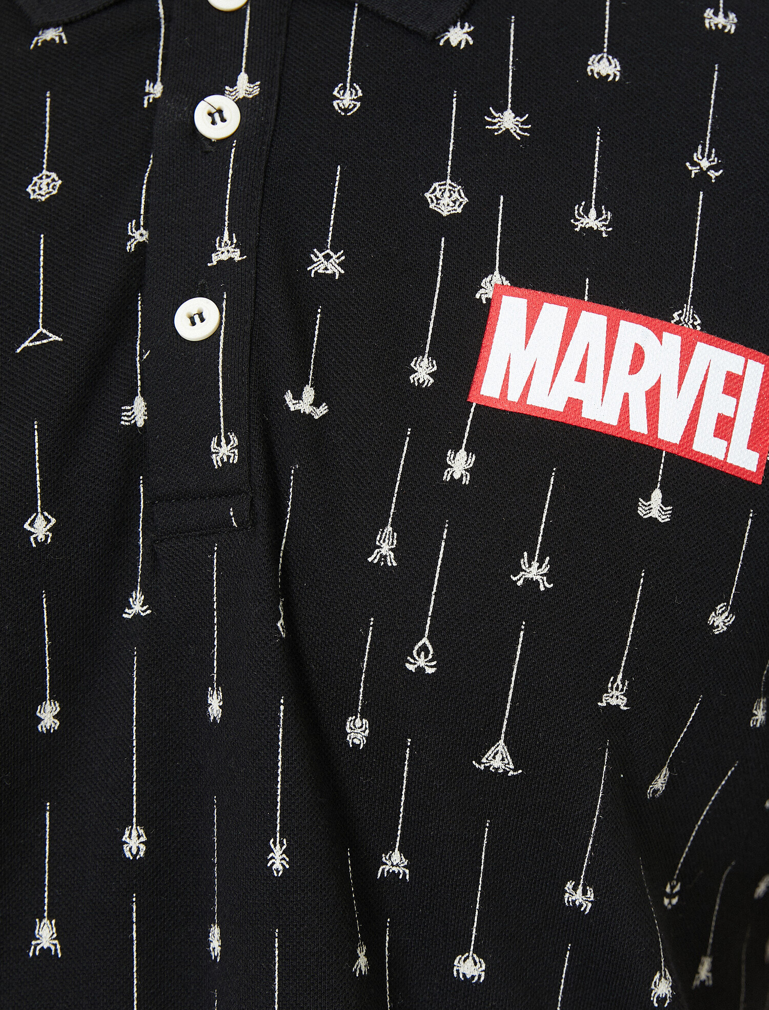   Marvel Lisanslı Baskılı Polo Yaka Tişört